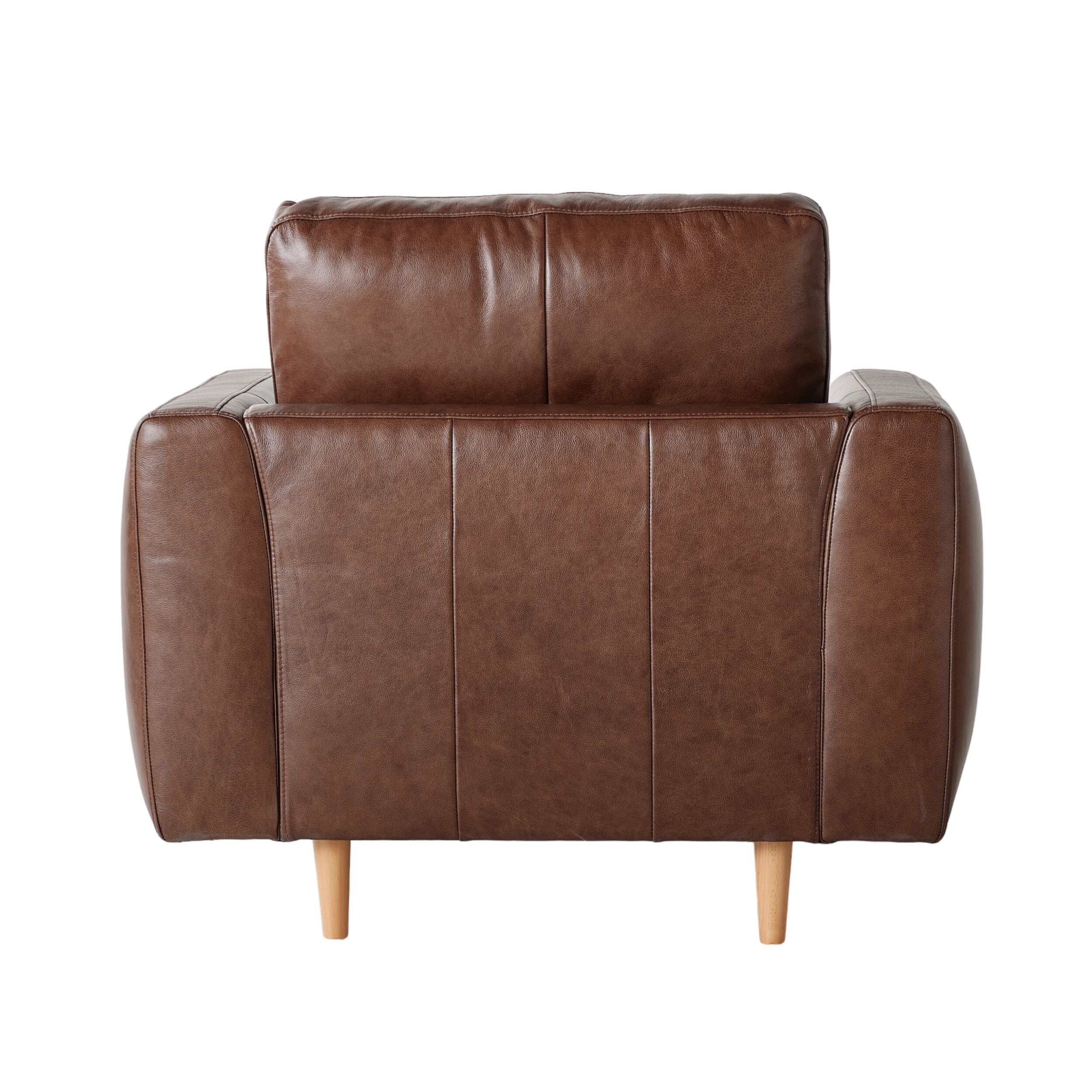 Harrison Leather Armchair Dakota Mocha - Image 4