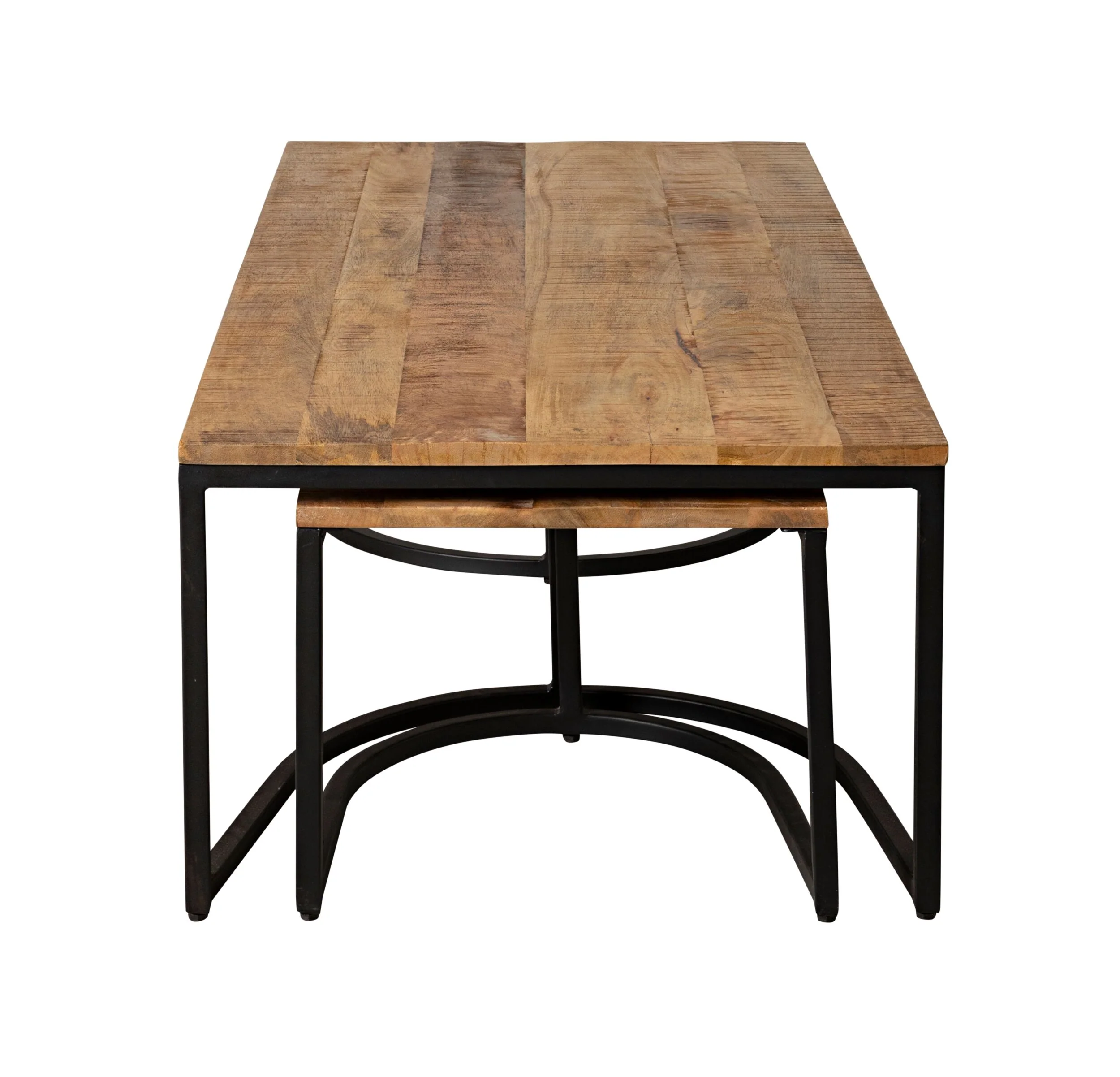 Hartford 3 Piece Nesting Timber Coffee Table Set - Image 3