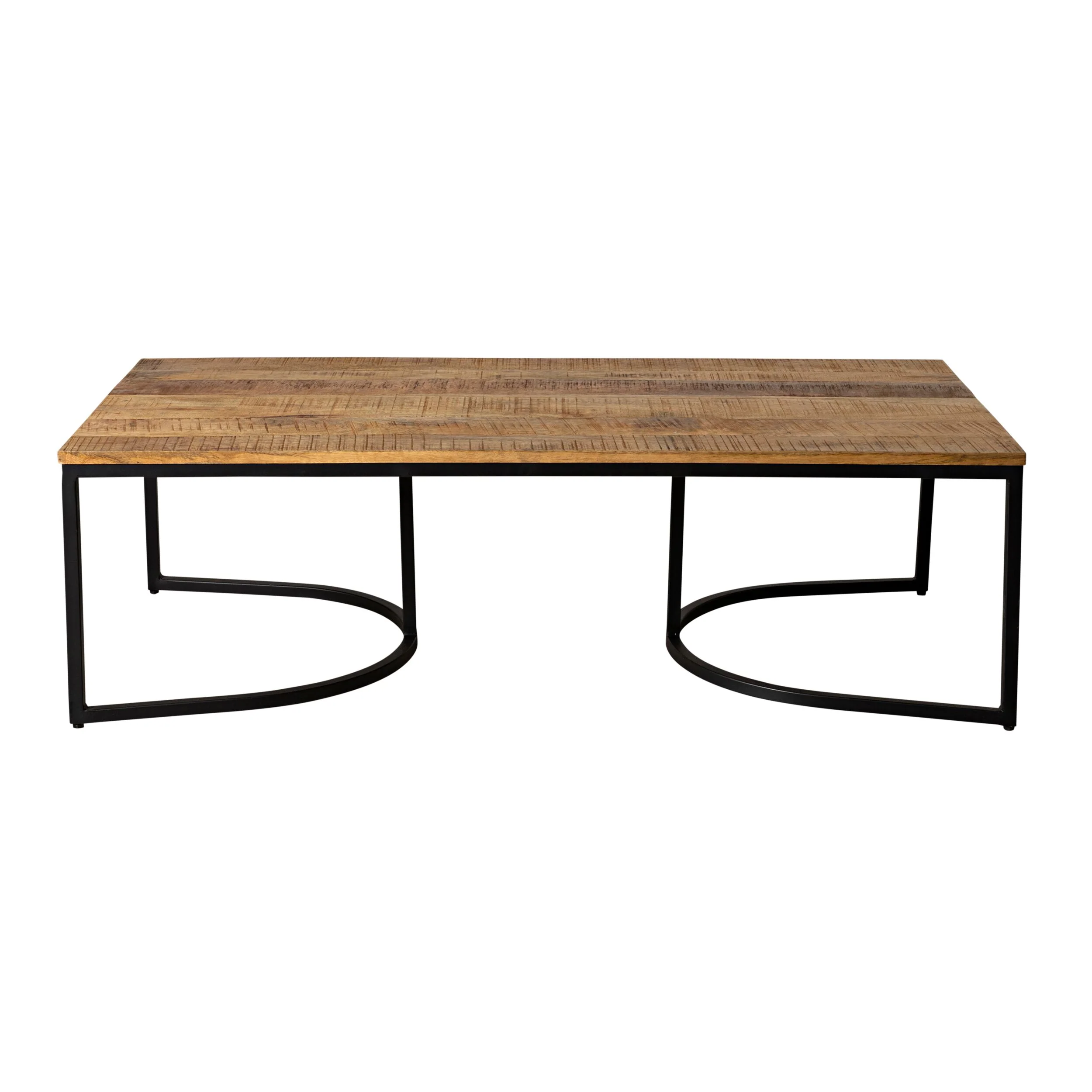 Hartford 3 Piece Nesting Timber Coffee Table Set - Image 4