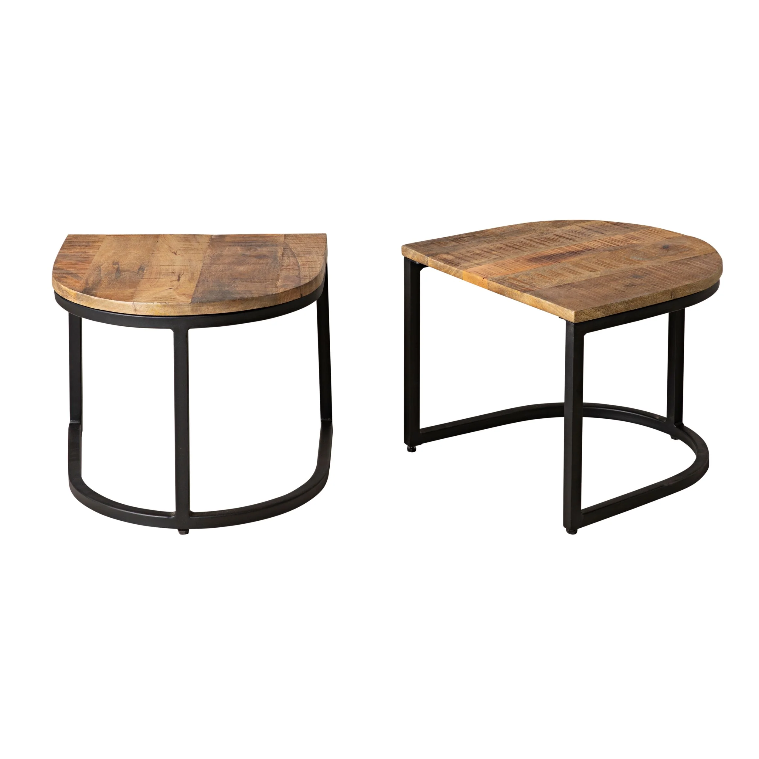 Hartford 3 Piece Nesting Timber Coffee Table Set - Image 5