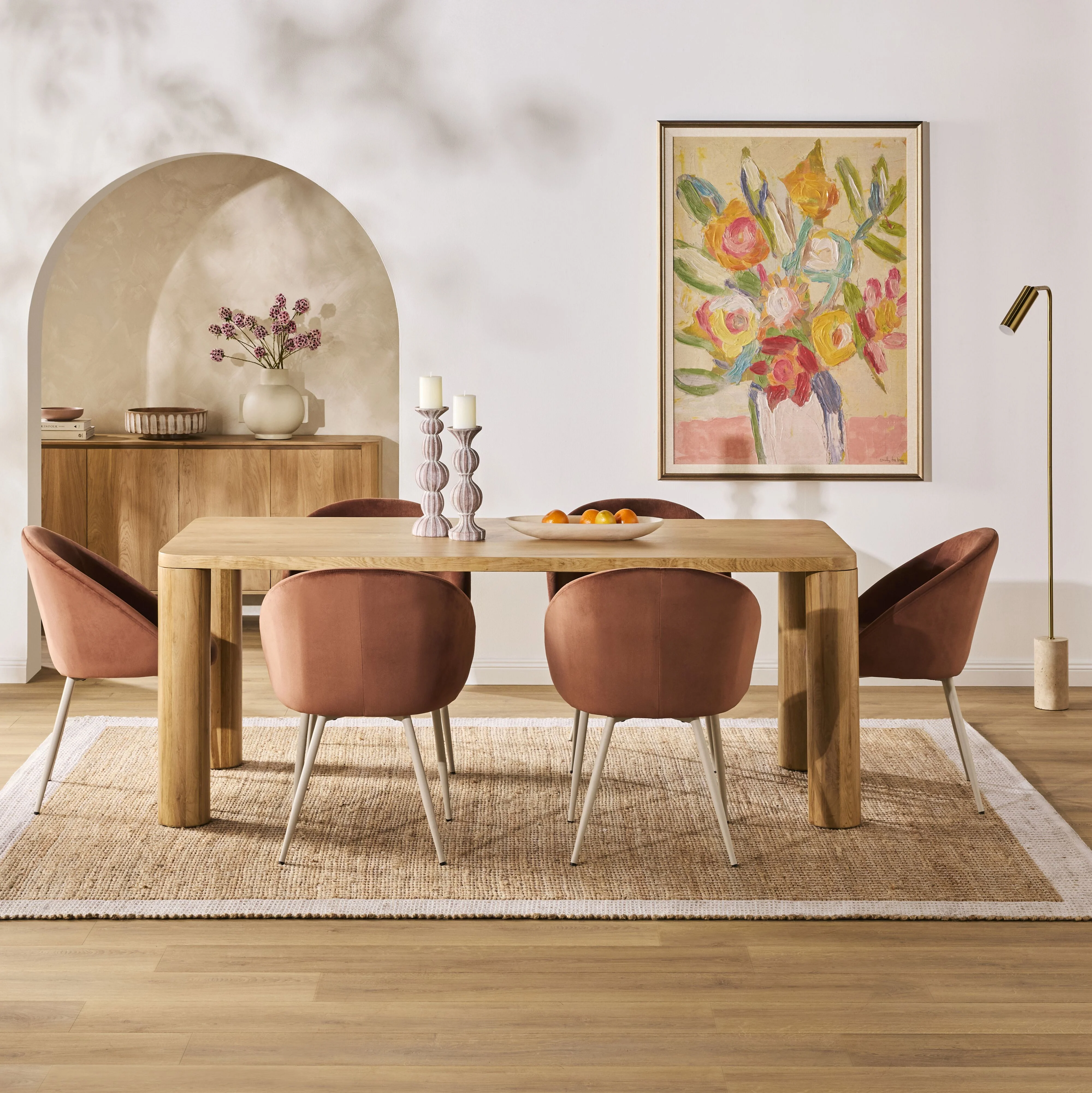 Harvey Oak Dining Table 200cm - Image 6