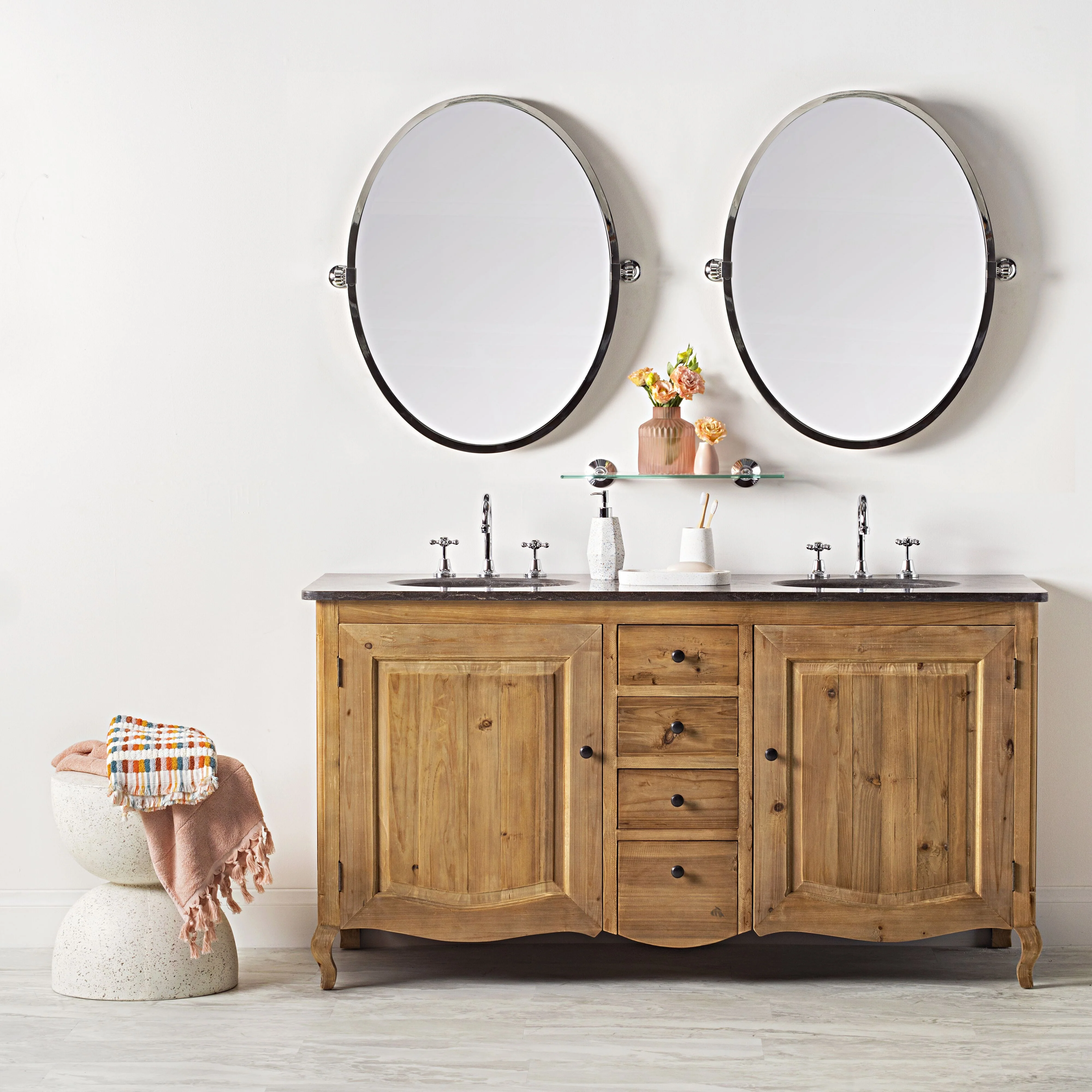 Hayden Oval Pivot Mirror Chrome - Image 6