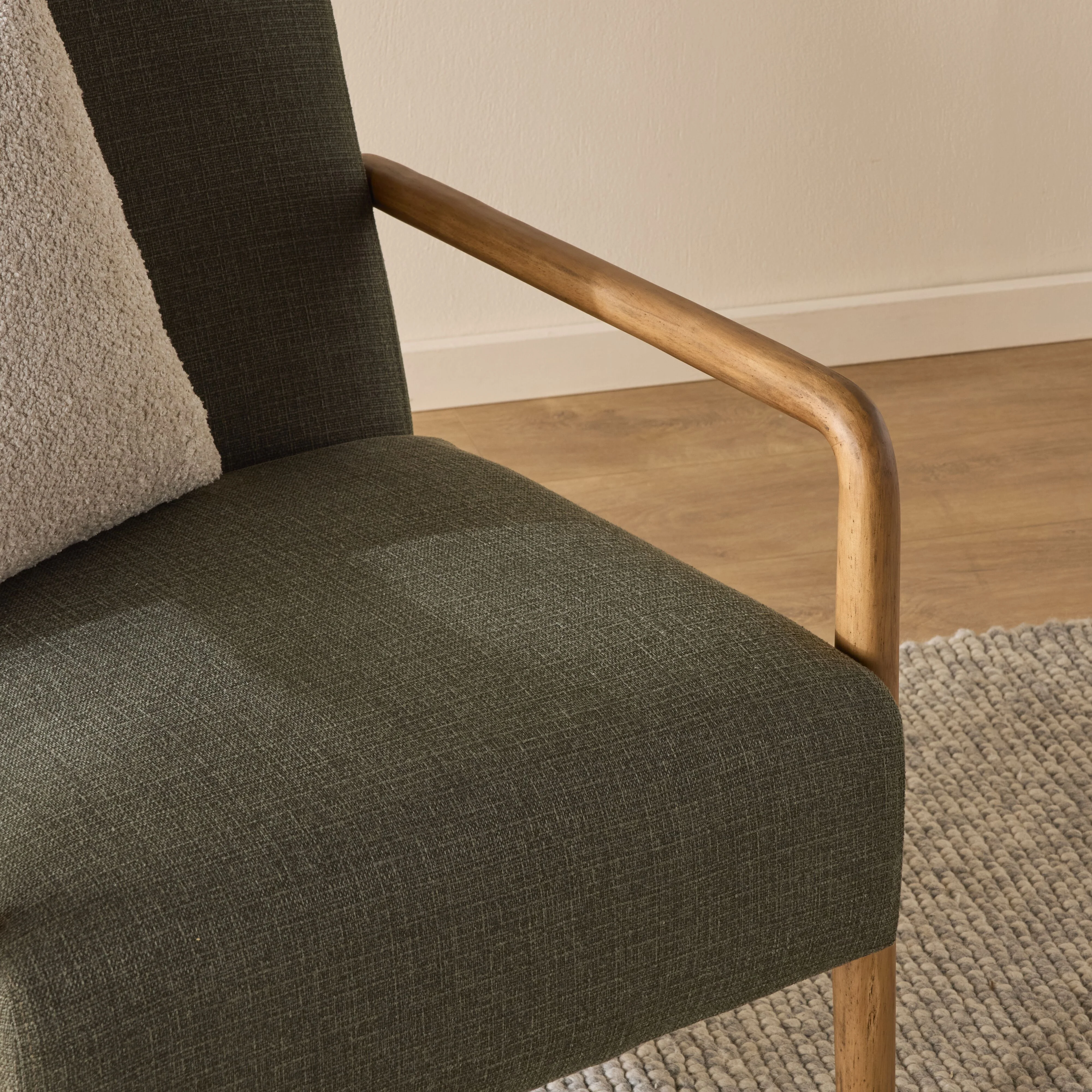 Hayes Occasional Chair Dark Green Weave - Image 9