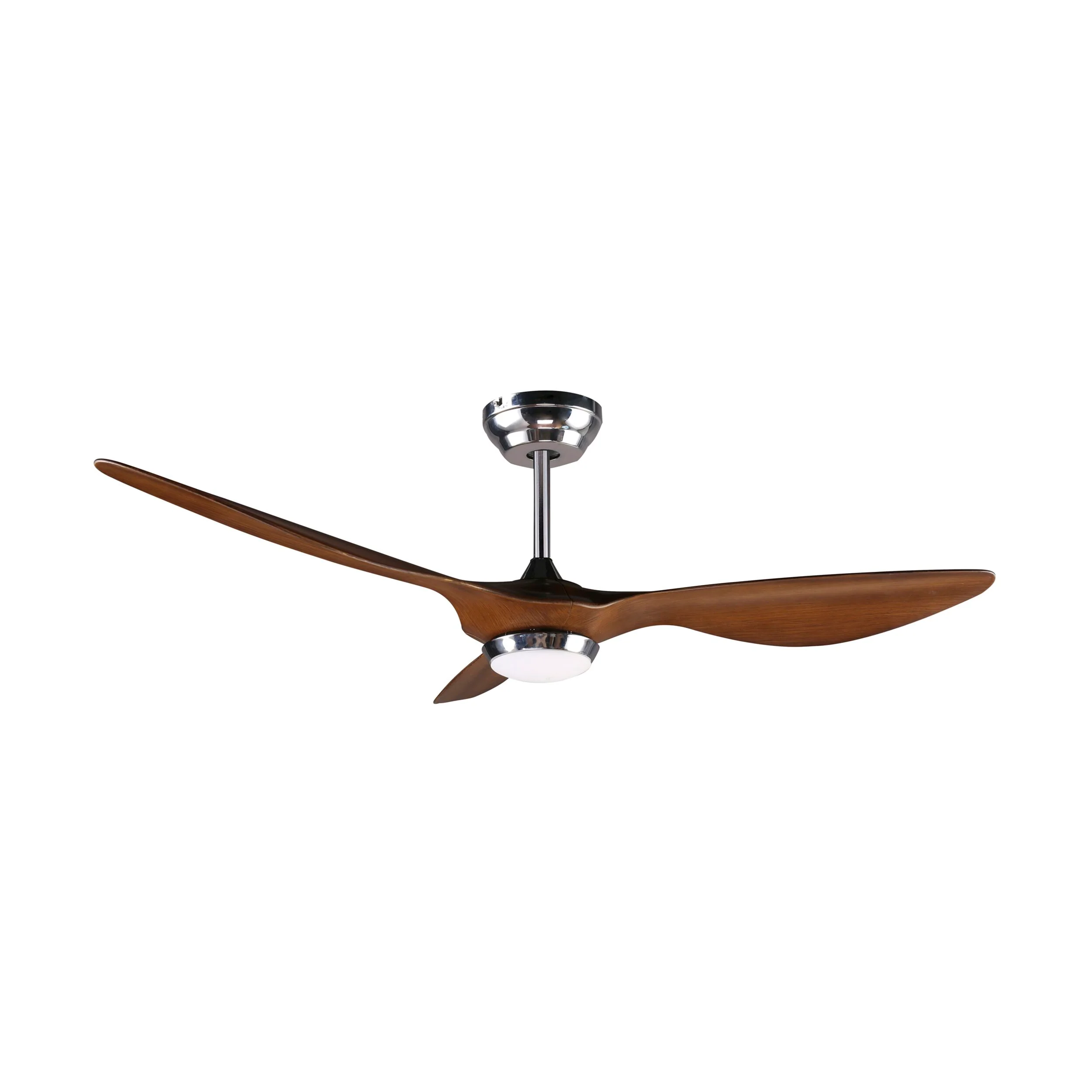 Hayman Indoor/Outdoor DC Ceiling Fan with LED Light & Remote - Timber Finish 132cm - Image 2