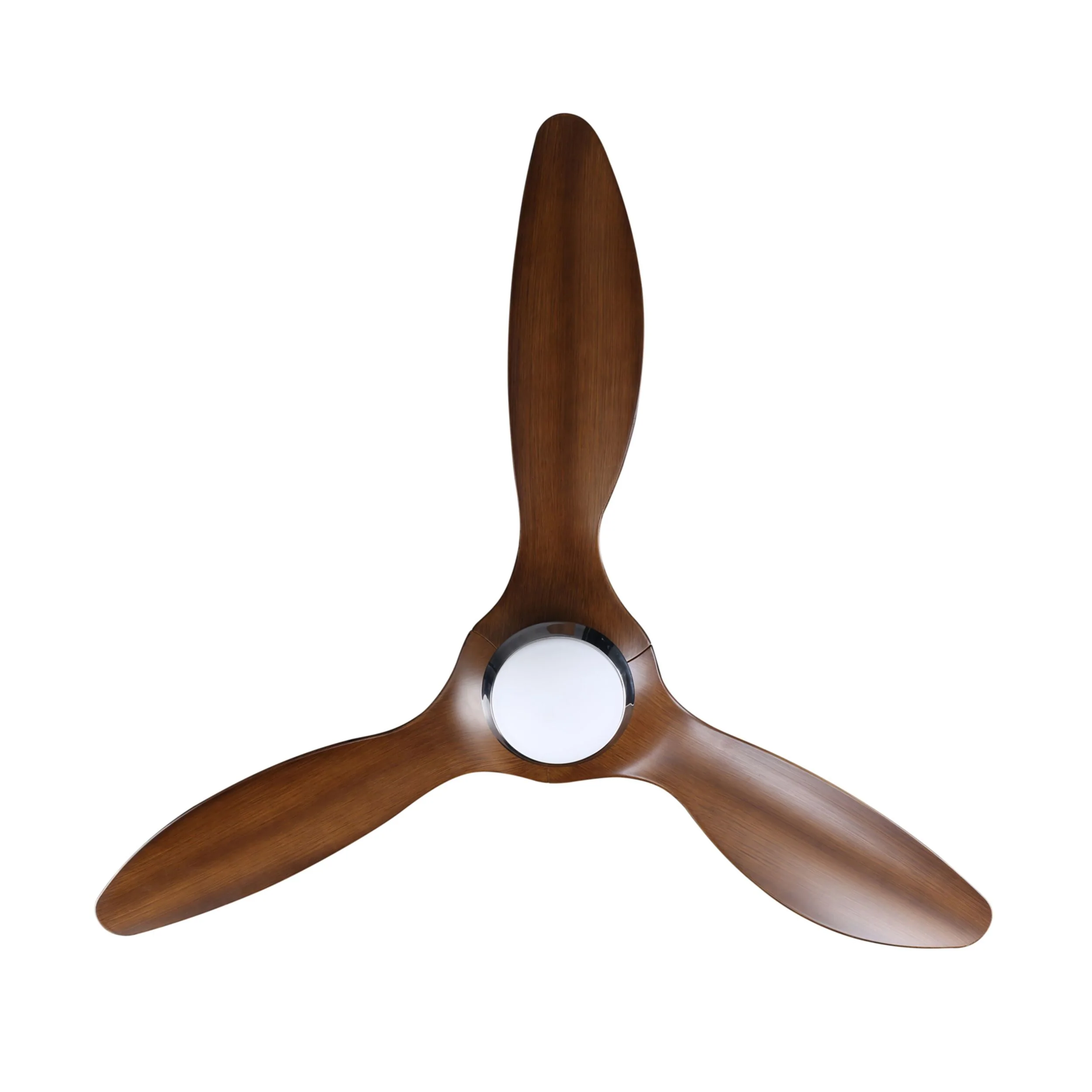 Hayman Indoor/Outdoor DC Ceiling Fan with LED Light & Remote - Timber Finish 132cm - Image 3