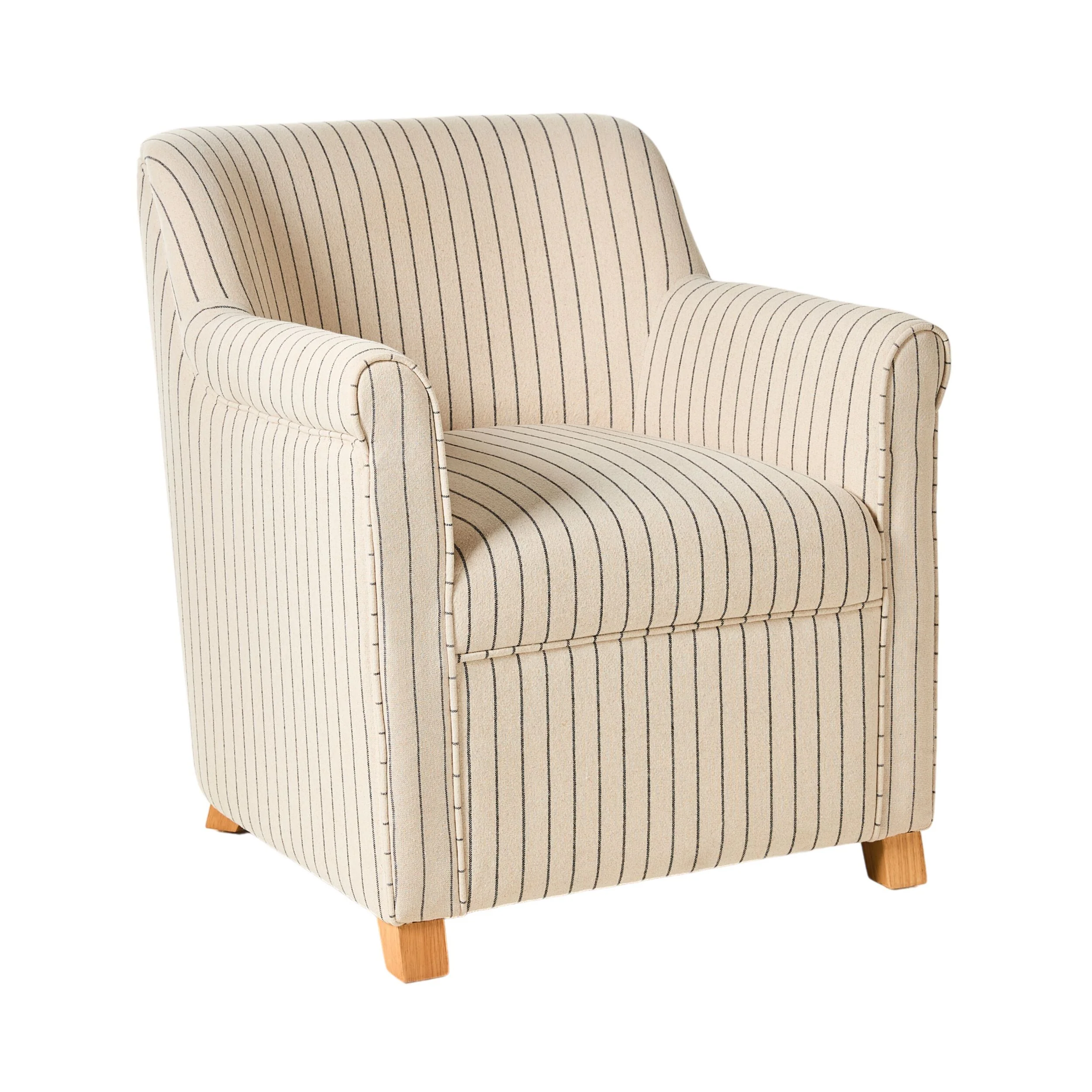 Hazel Occassional Chair Alexandra Linen Stripe - Image 2