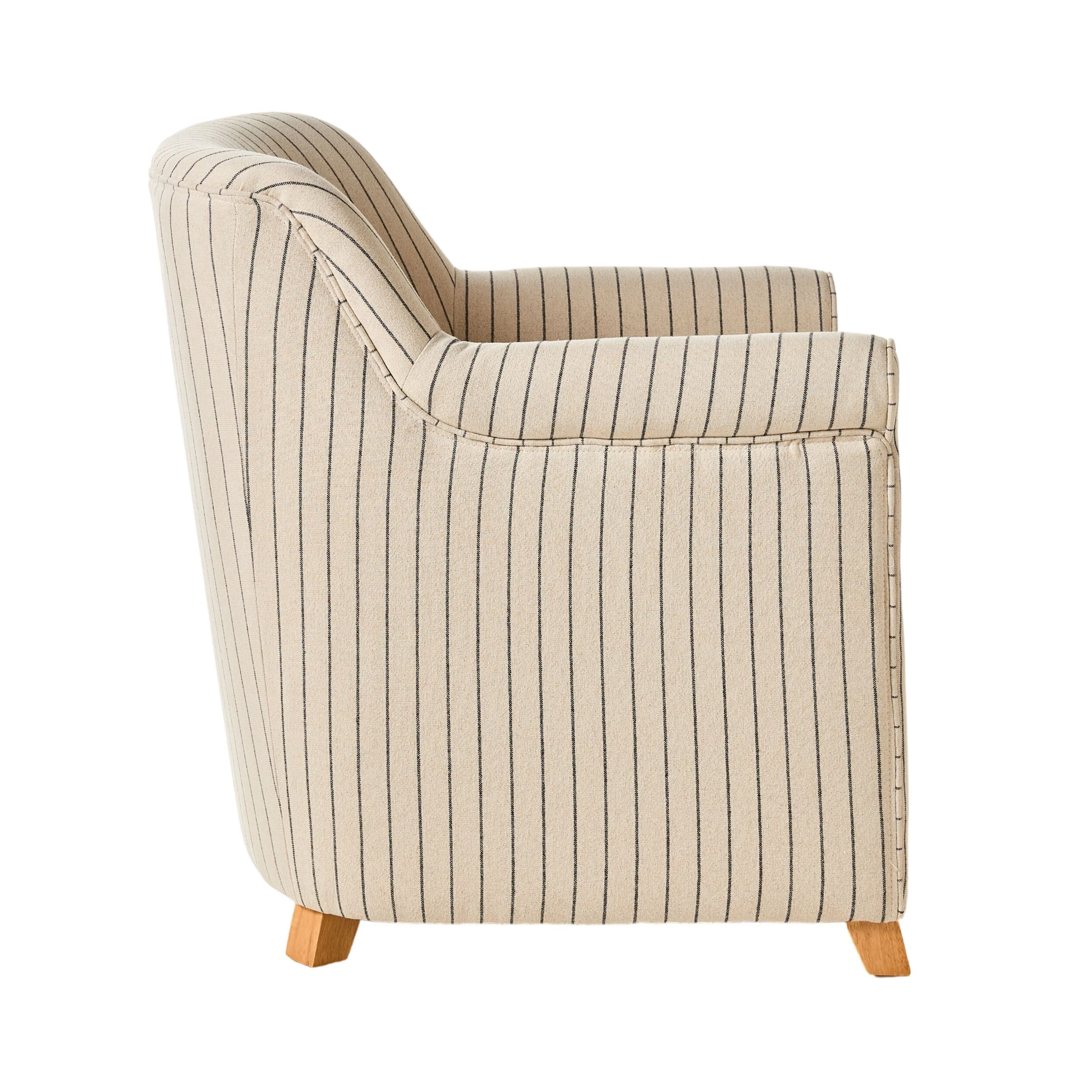 Hazel Occassional Chair Alexandra Linen Stripe - Image 3