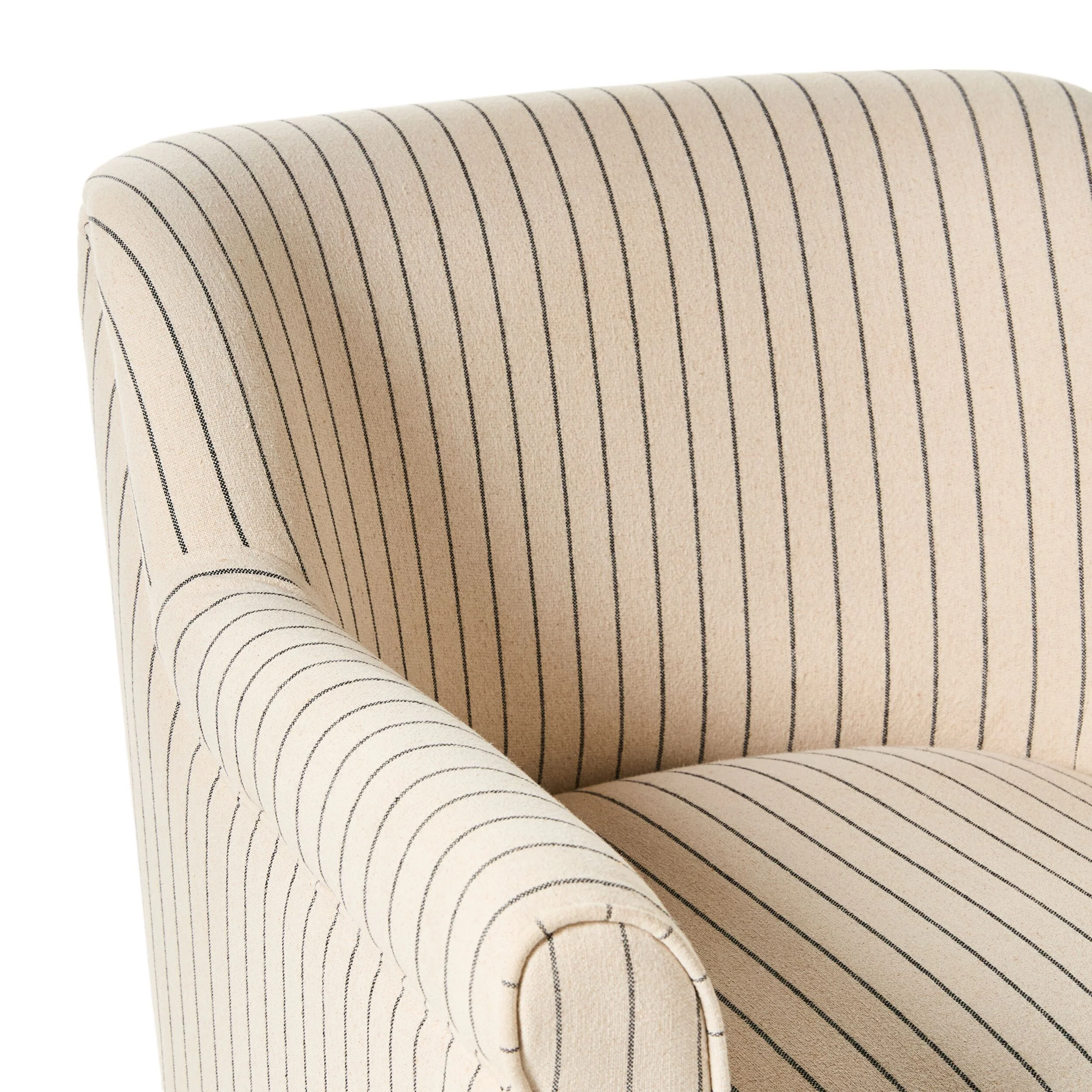 Hazel Occassional Chair Alexandra Linen Stripe - Image 5
