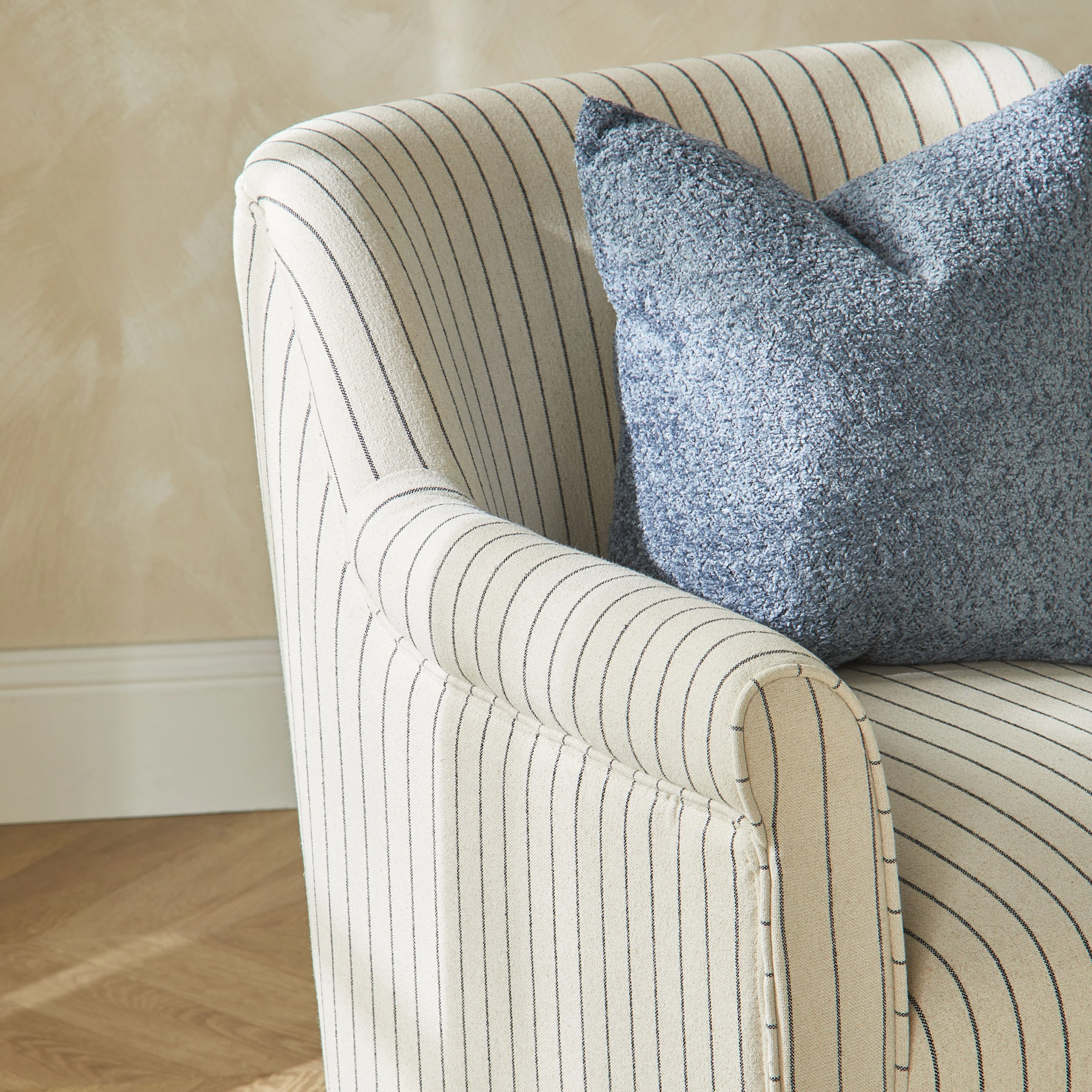 Hazel Occassional Chair Alexandra Linen Stripe - Image 9