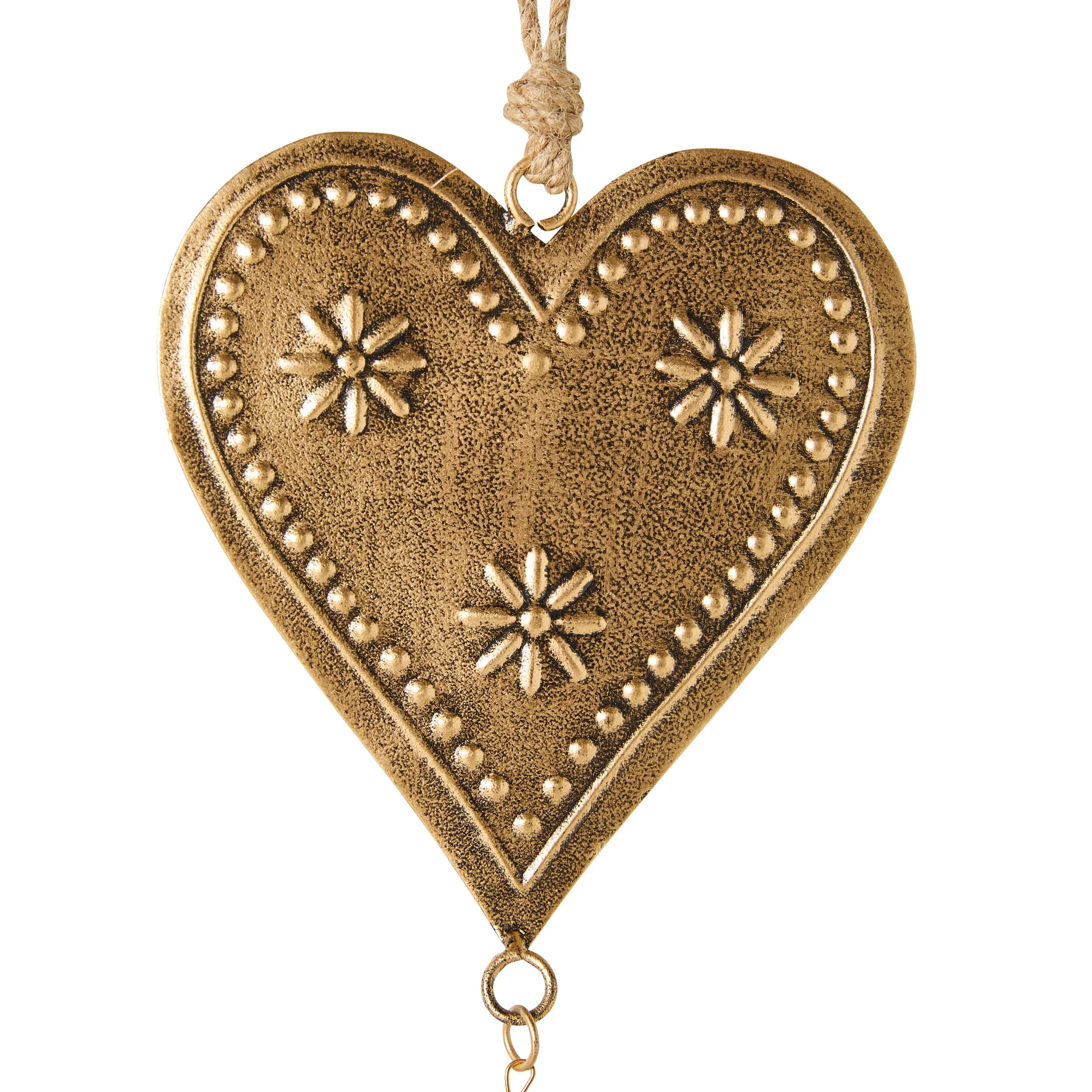 Heirloom Embossed Heart Christmas Ornament - Image 2