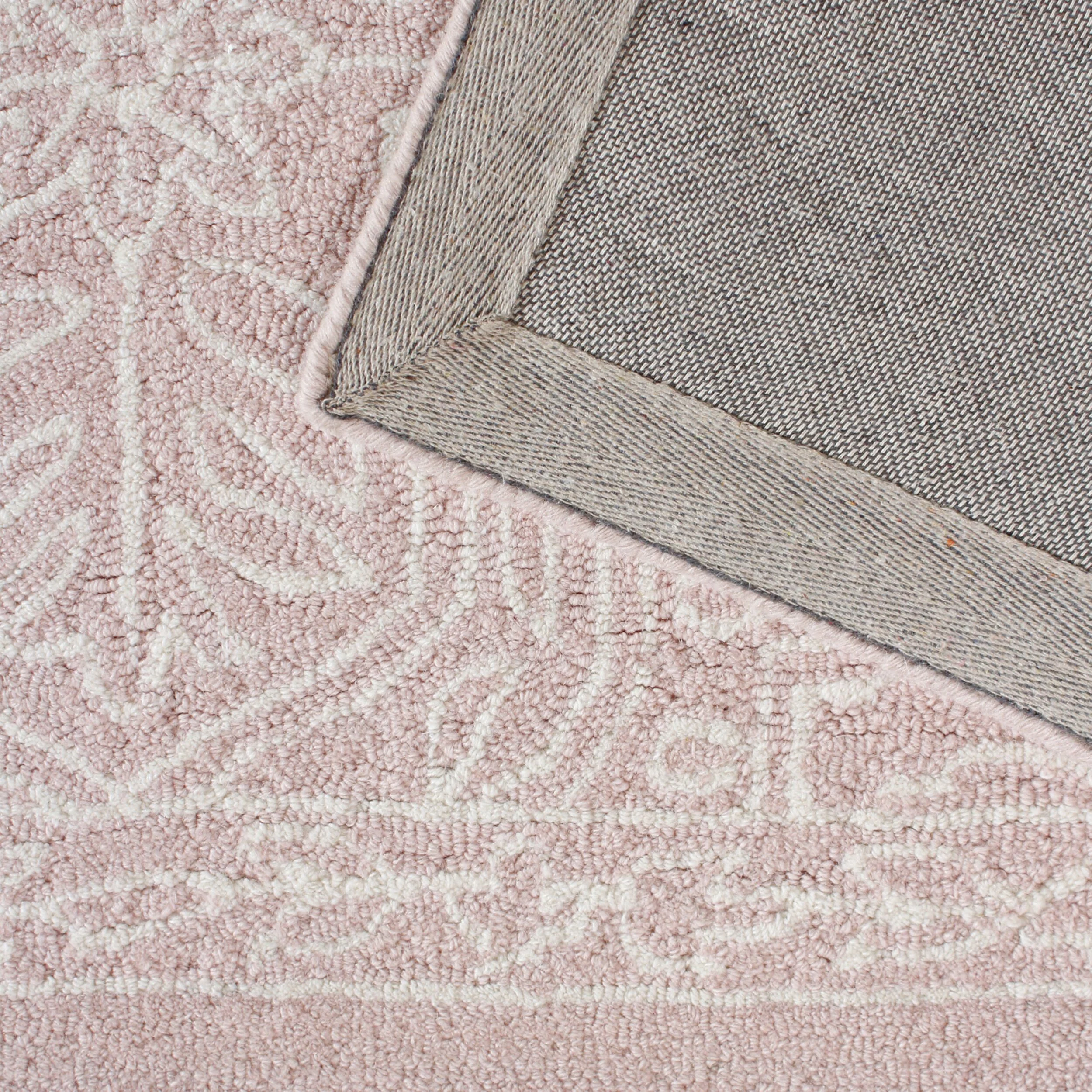 Henna Handtufted NZ Wool Rug Blush 240x300cm - Image 3