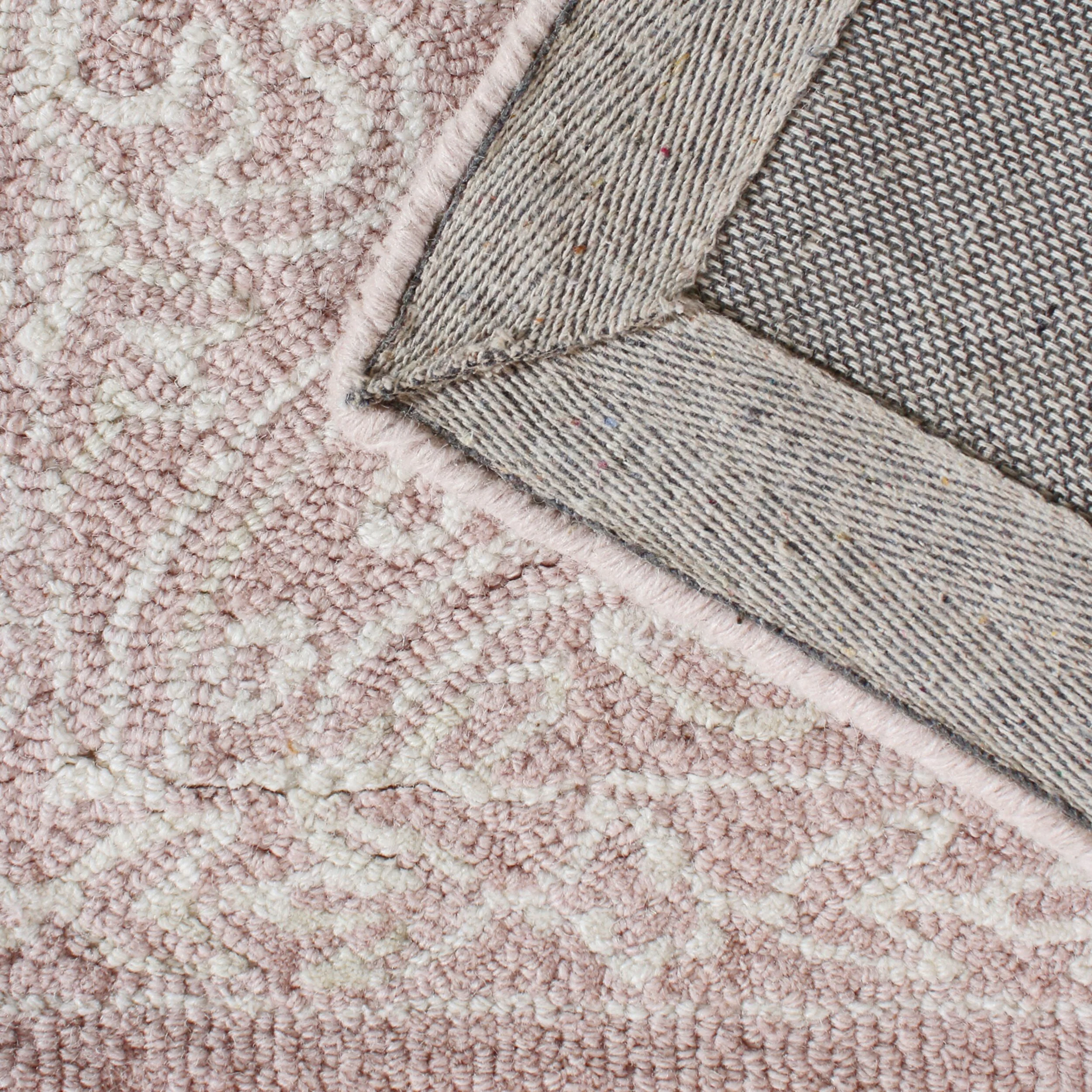 Henna Handtufted NZ Wool Runner Blush 70x200cm - Image 3