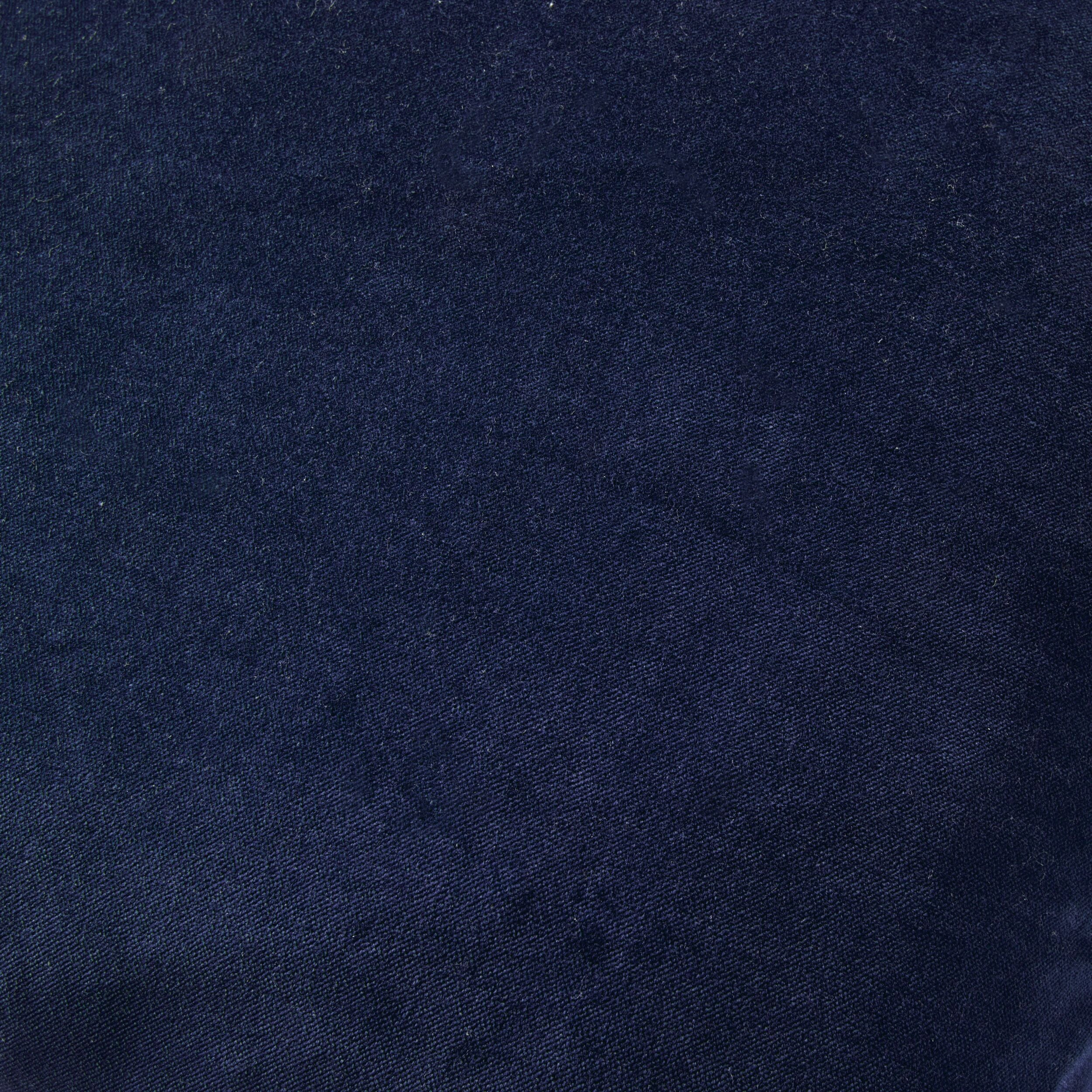 Hervey Cotton Velvet Cushion Navy 45x45cm - Image 2