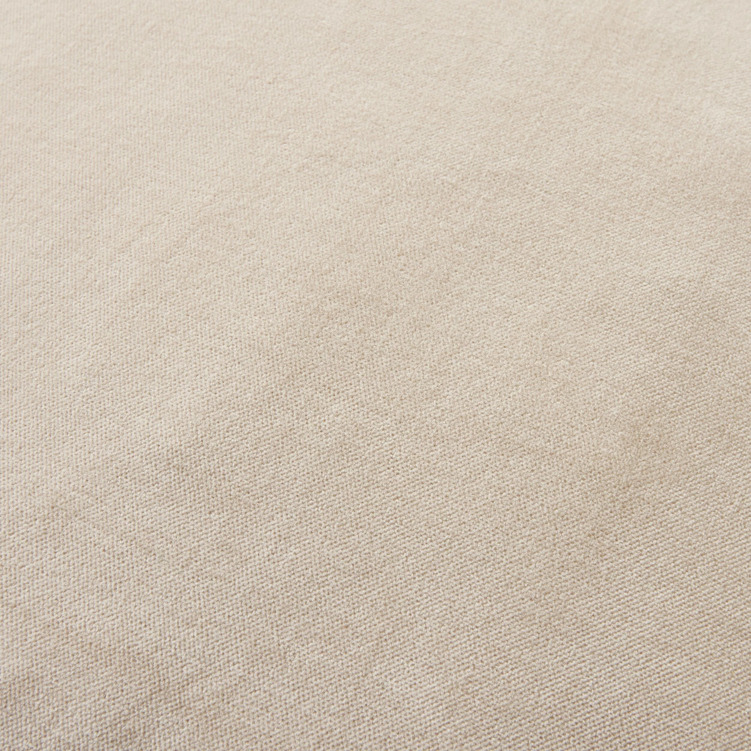 Hervey Cotton Velvet Cushion Oatmeal 45x45cm - Image 2