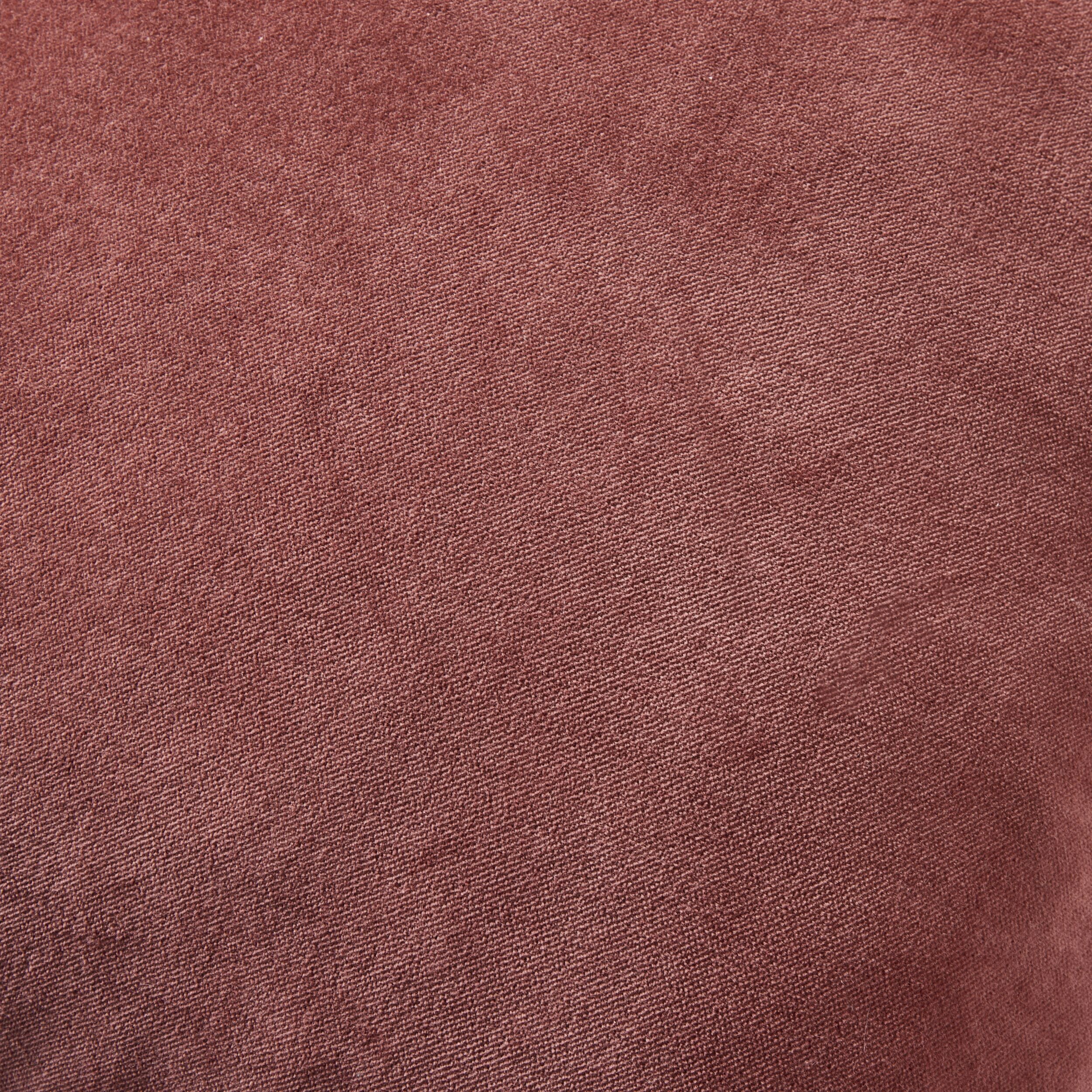 Hervey Cotton Velvet Cushion Rouge 45x45cm - Image 2