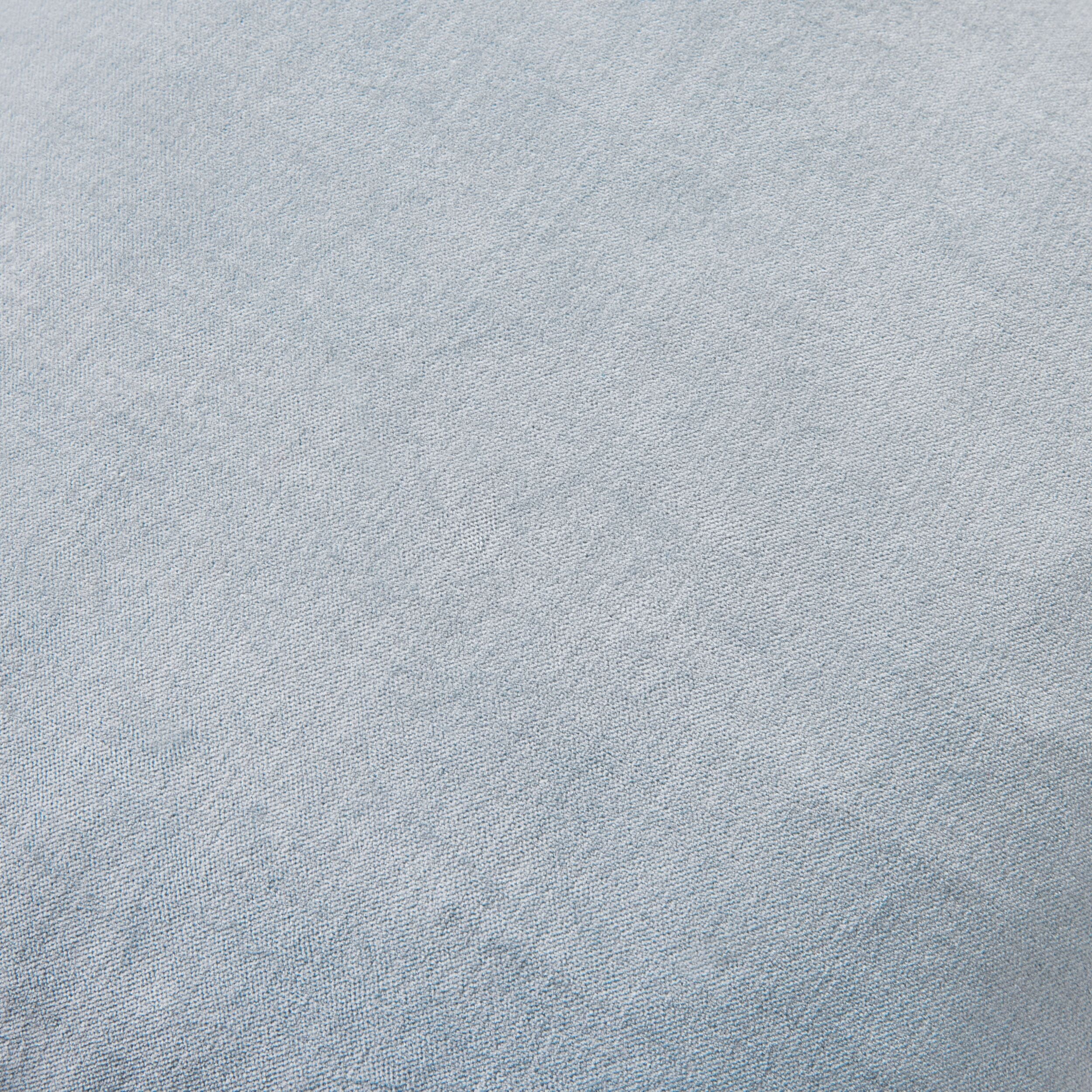 Hervey Cotton Velvet Cushion Sky Blue 45x45cm - Image 2