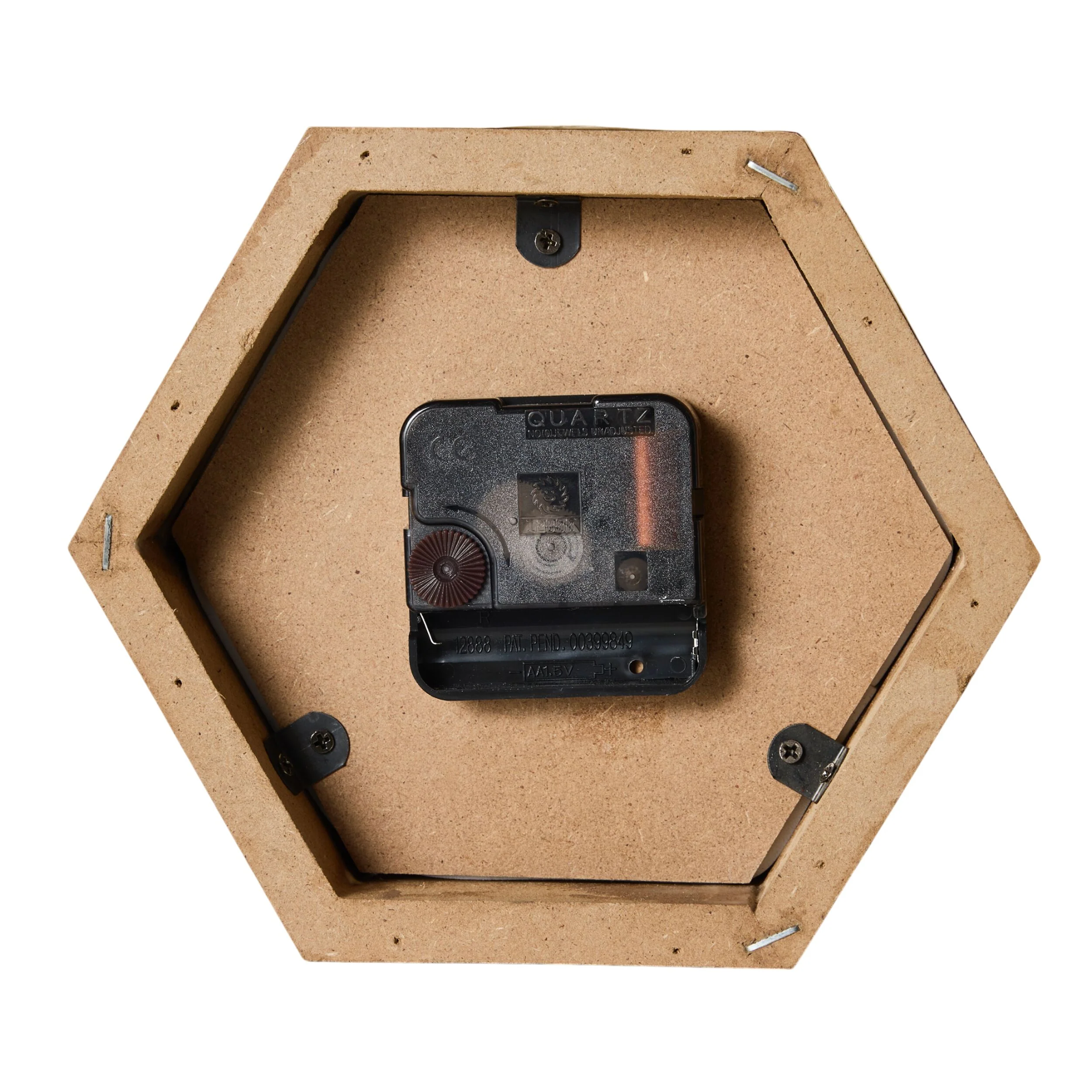 Hexagon Mantel Clock 18x6x15.5cm - Image 3