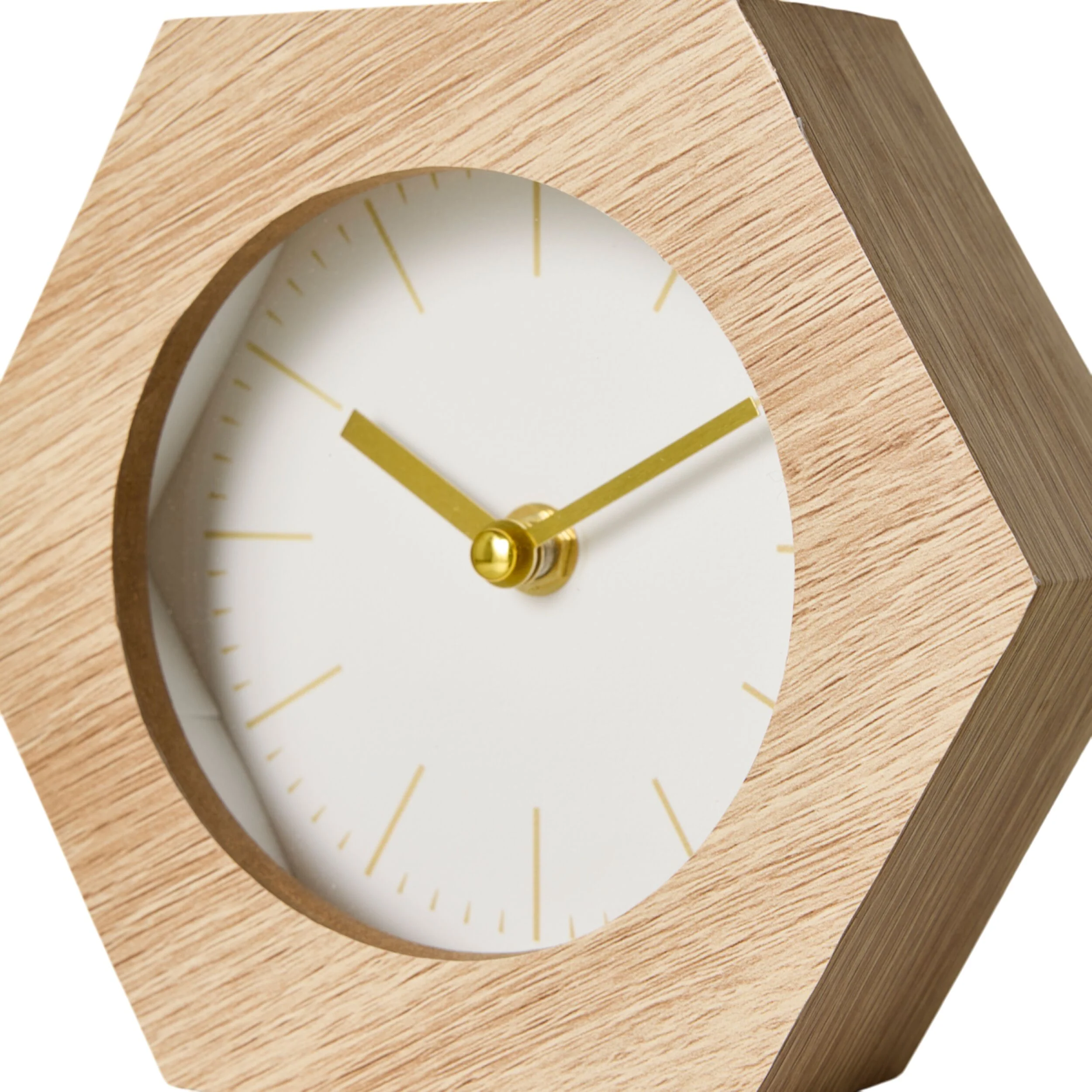 Hexagon Mantel Clock 18x6x15.5cm - Image 4