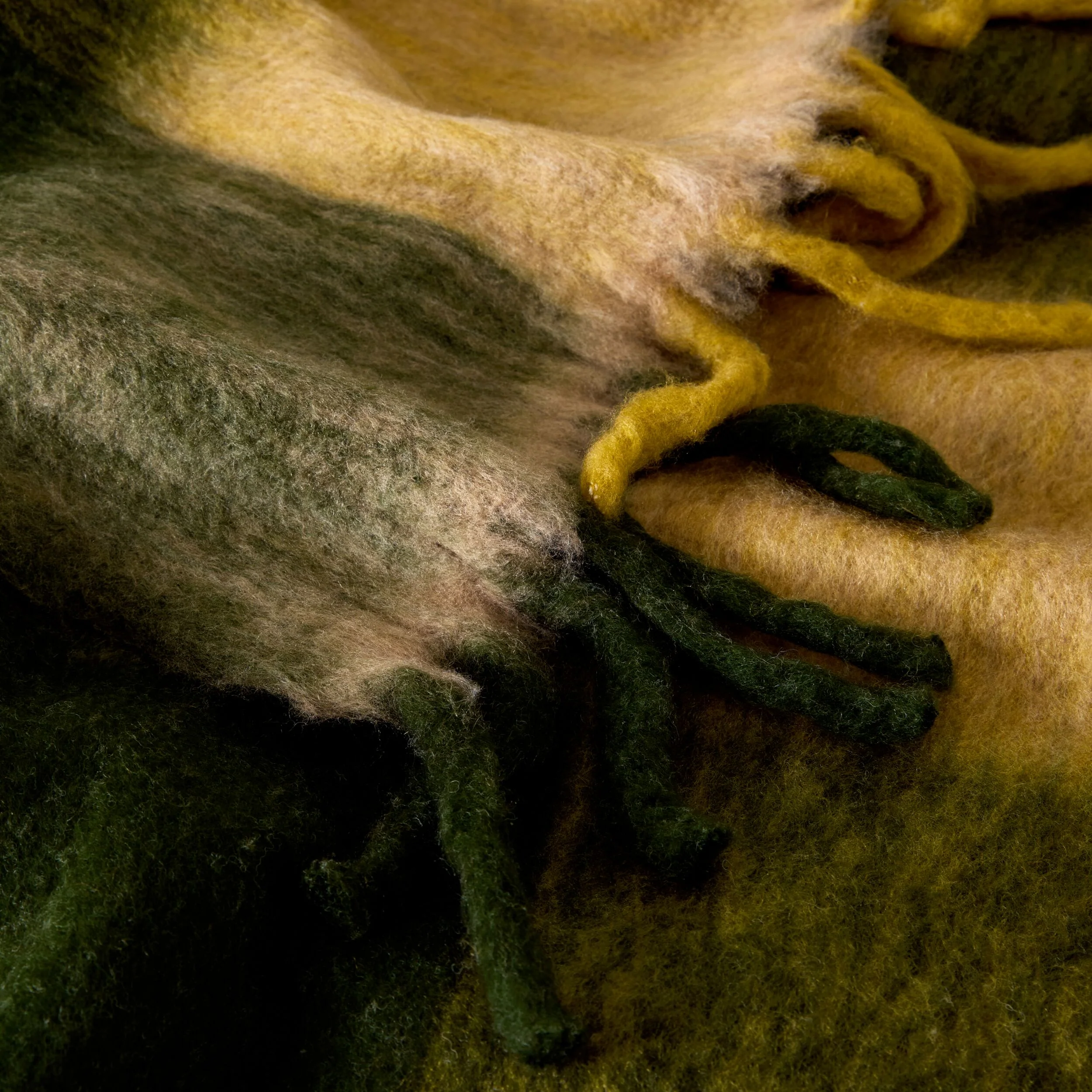 Hunter Wool Blend Throw Green Check 130x170cm - Image 2