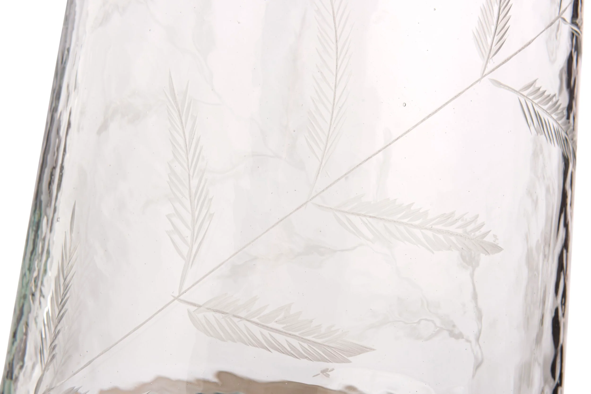 Hurricane Etched Glass Lantern 26x20cm - Image 2