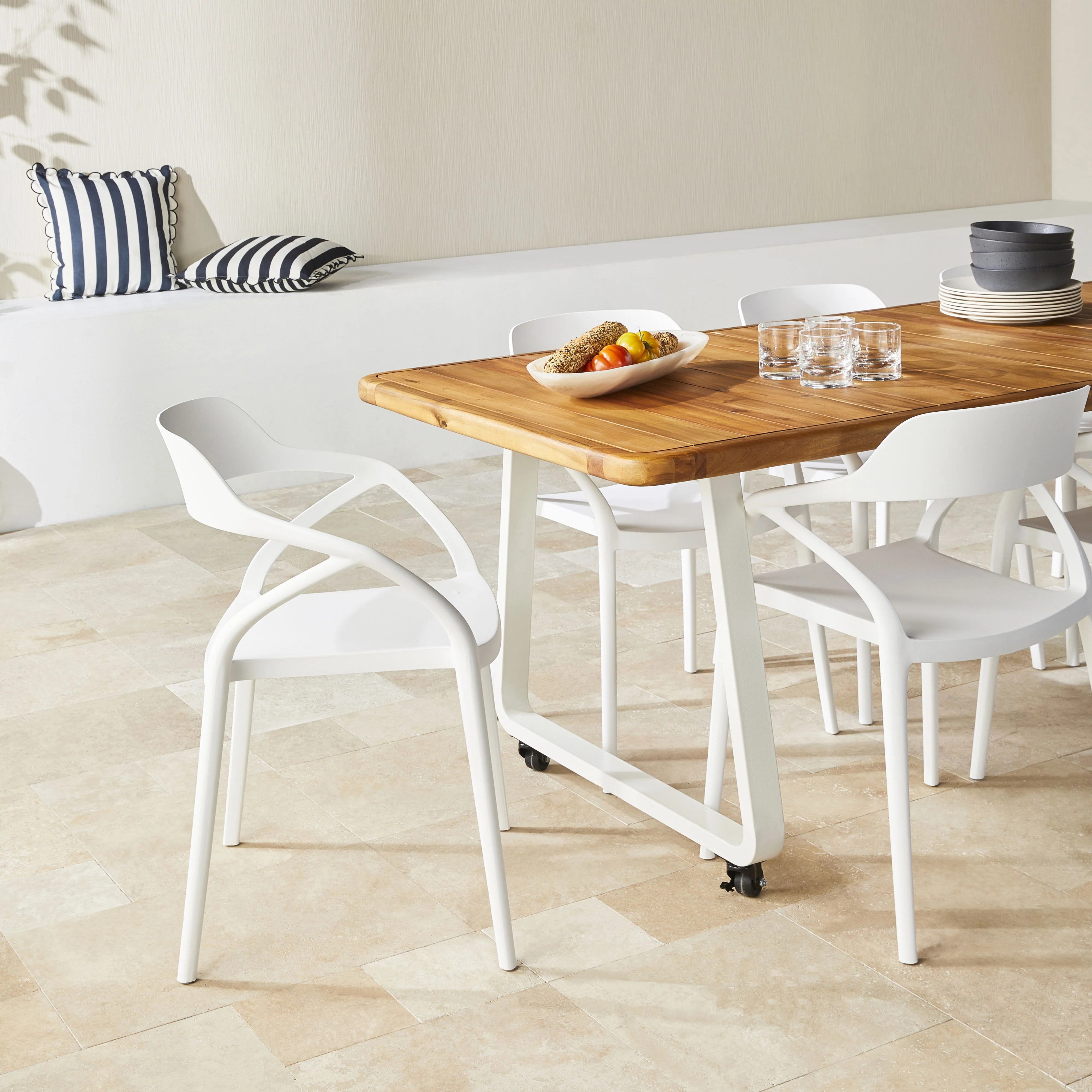 Inigo Outdoor Dining Chair White - Image 12
