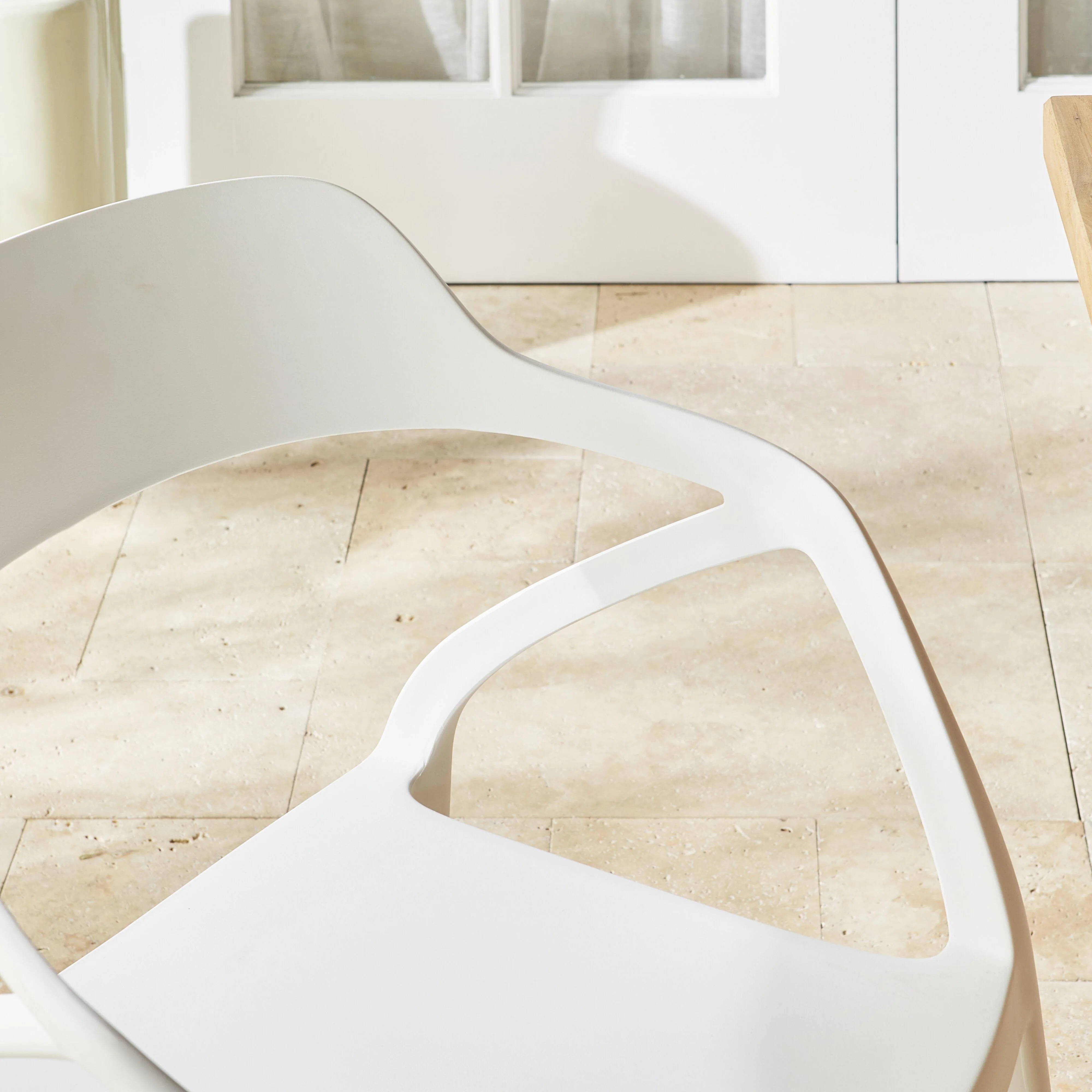 Inigo Outdoor Dining Chair White - Image 15