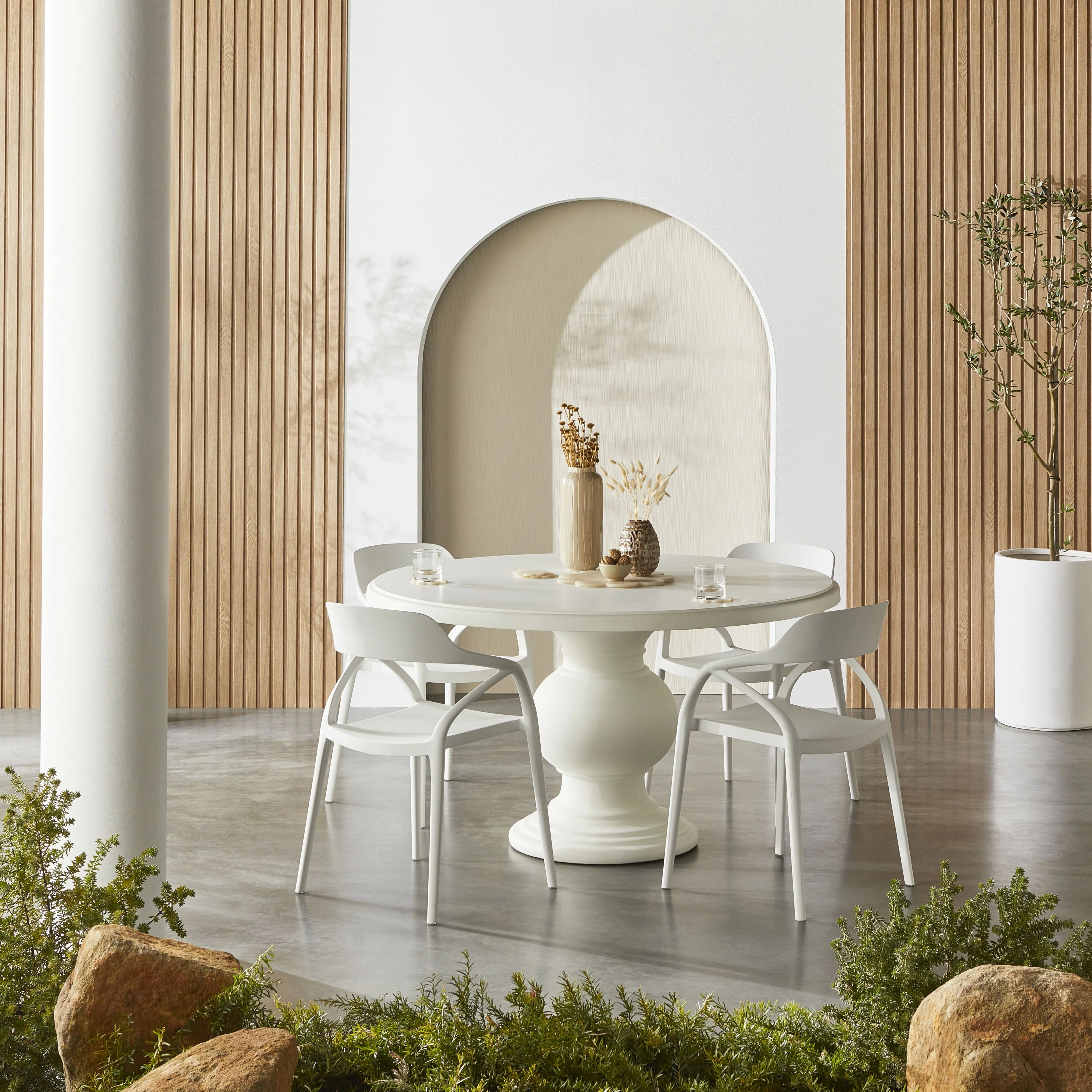 Inigo Outdoor Dining Chair White - Image 8