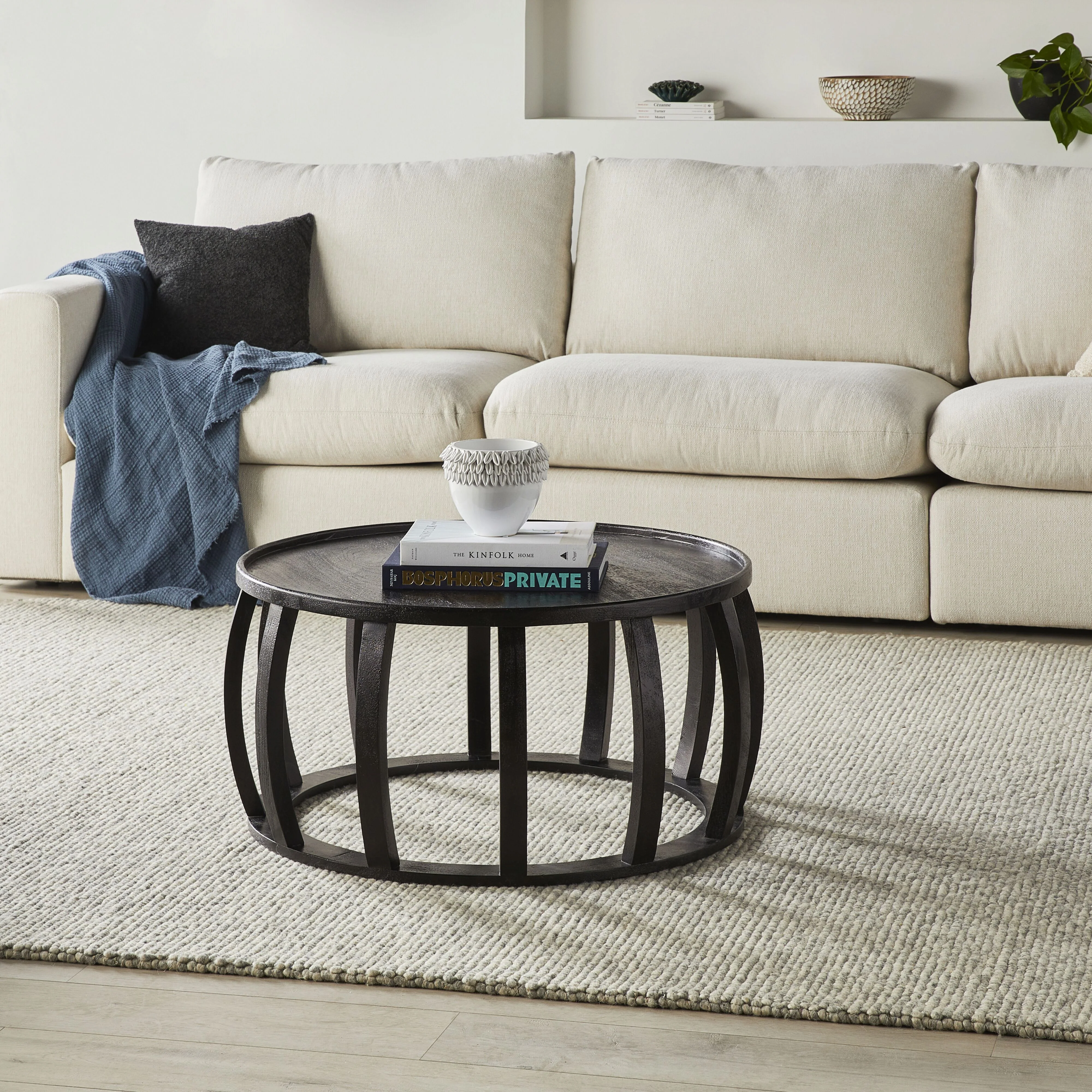 Ink Round Coffee Table Black - Image 5