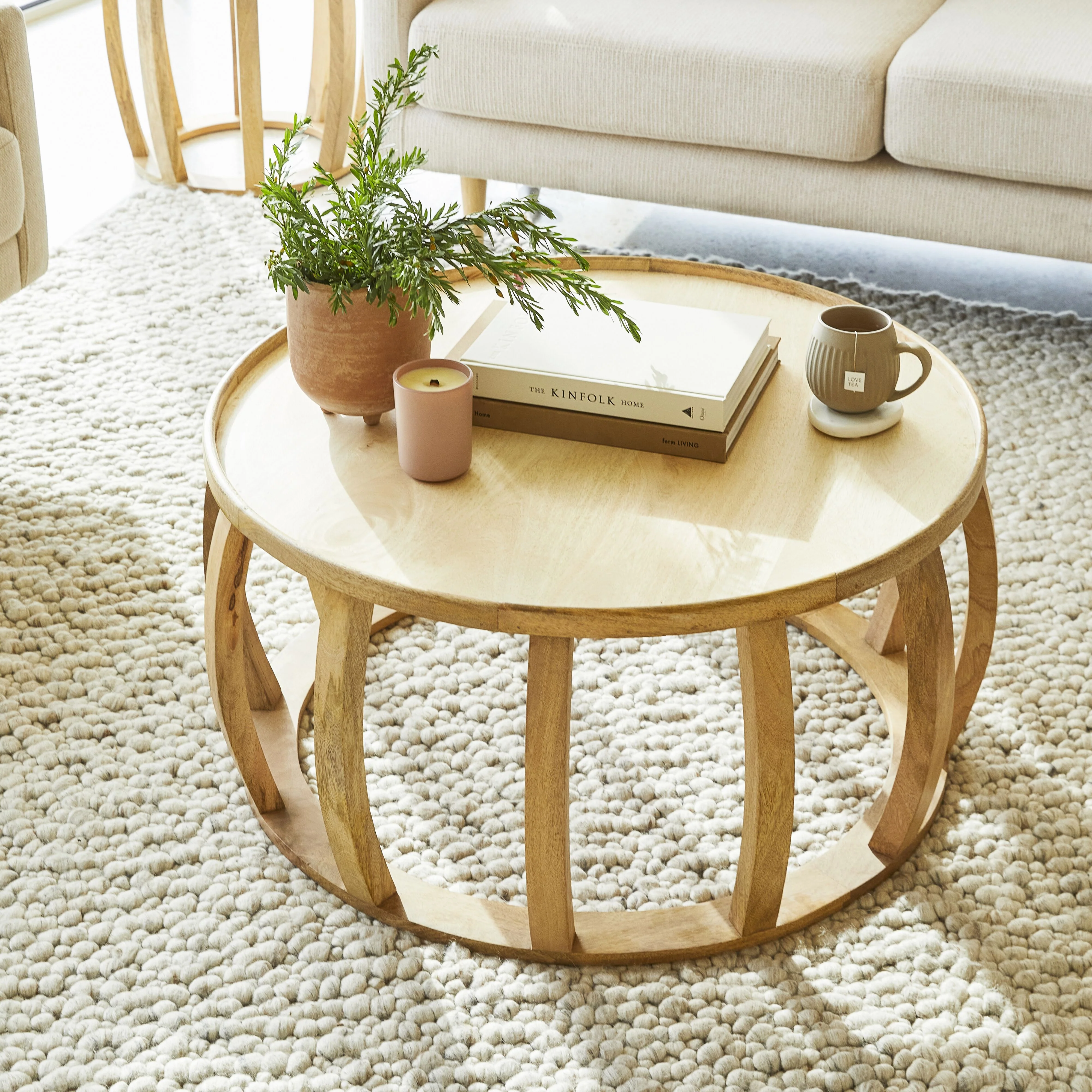 Ink Round Coffee Table Natural - Image 10