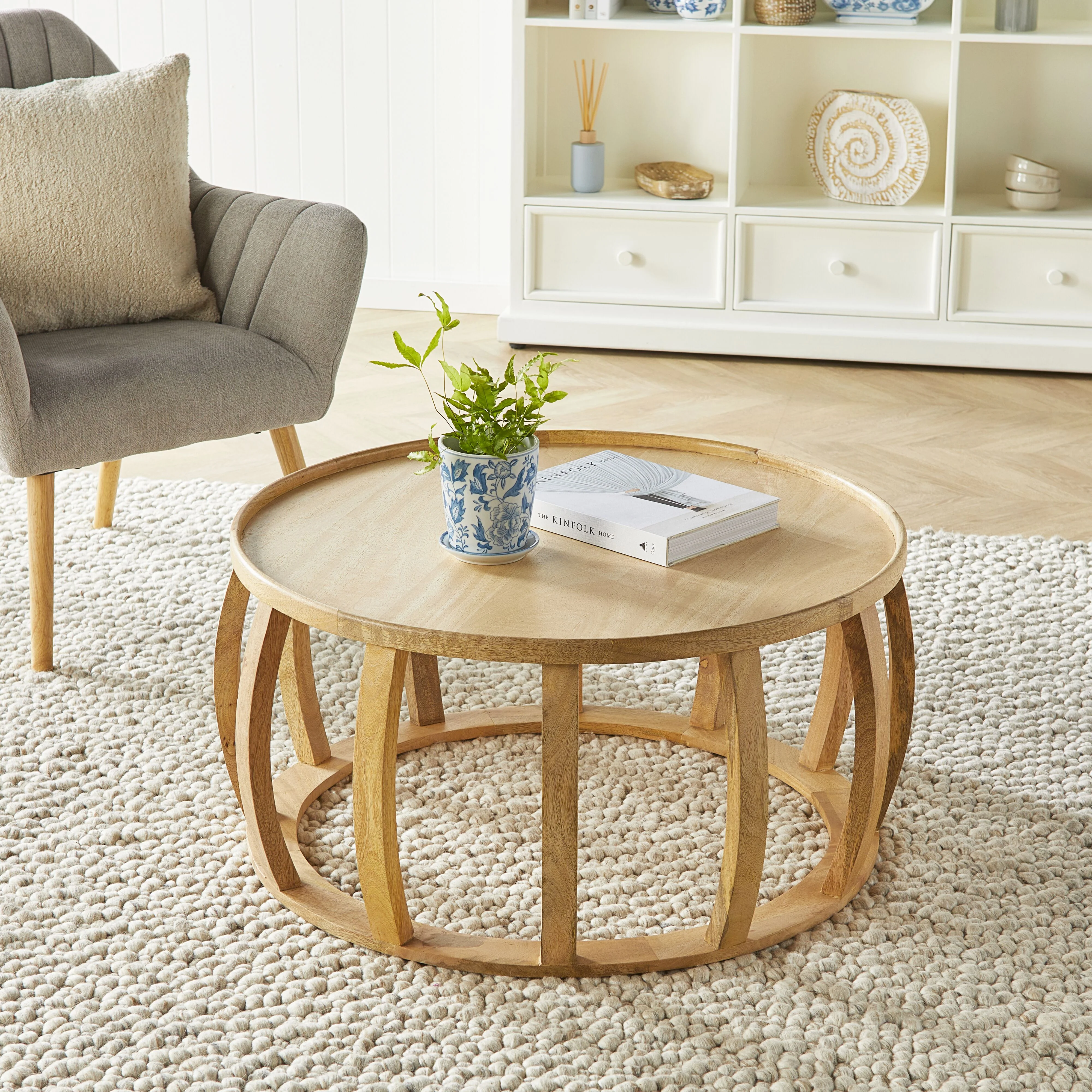 Ink Round Coffee Table Natural - Image 5