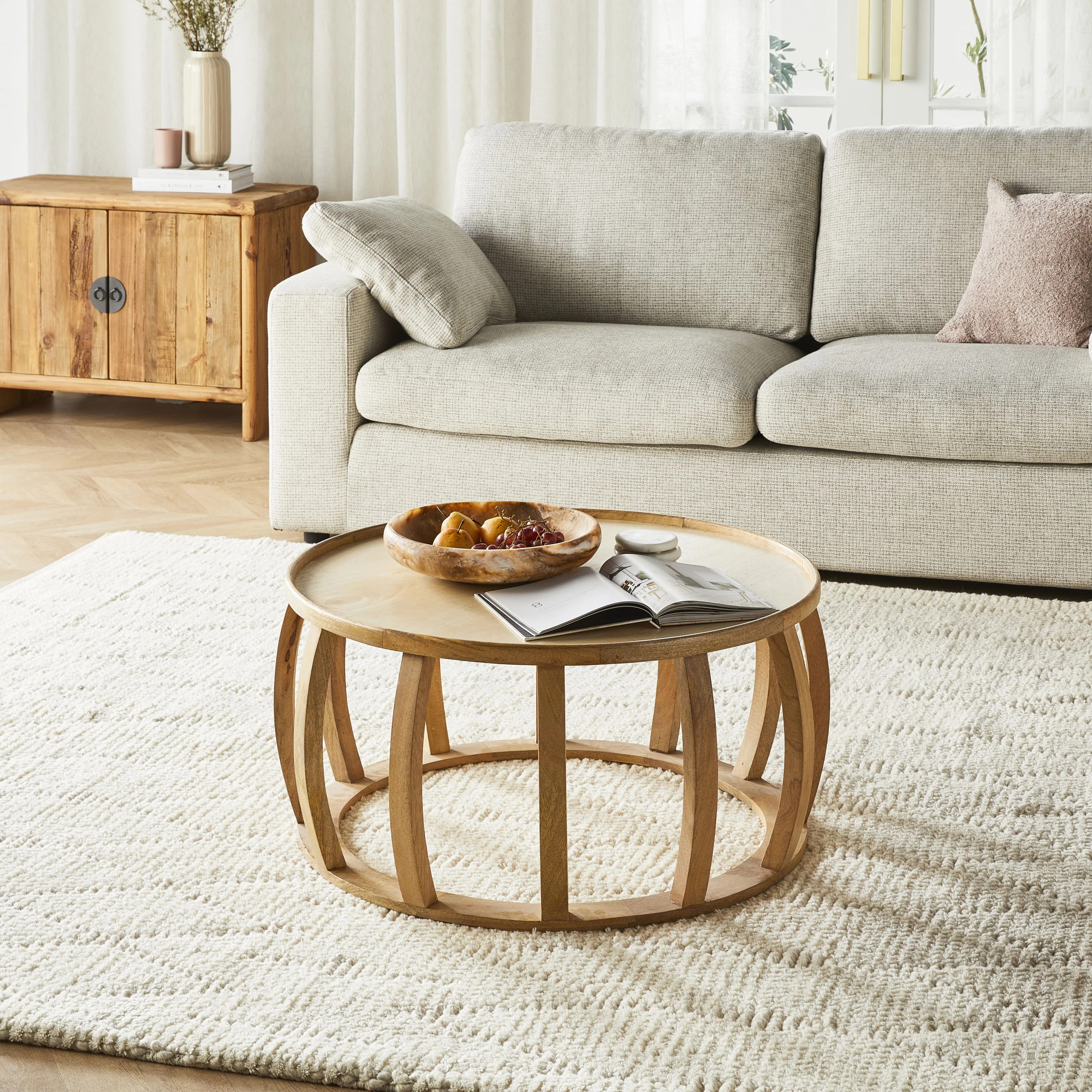 Ink Round Coffee Table Natural - Image 8
