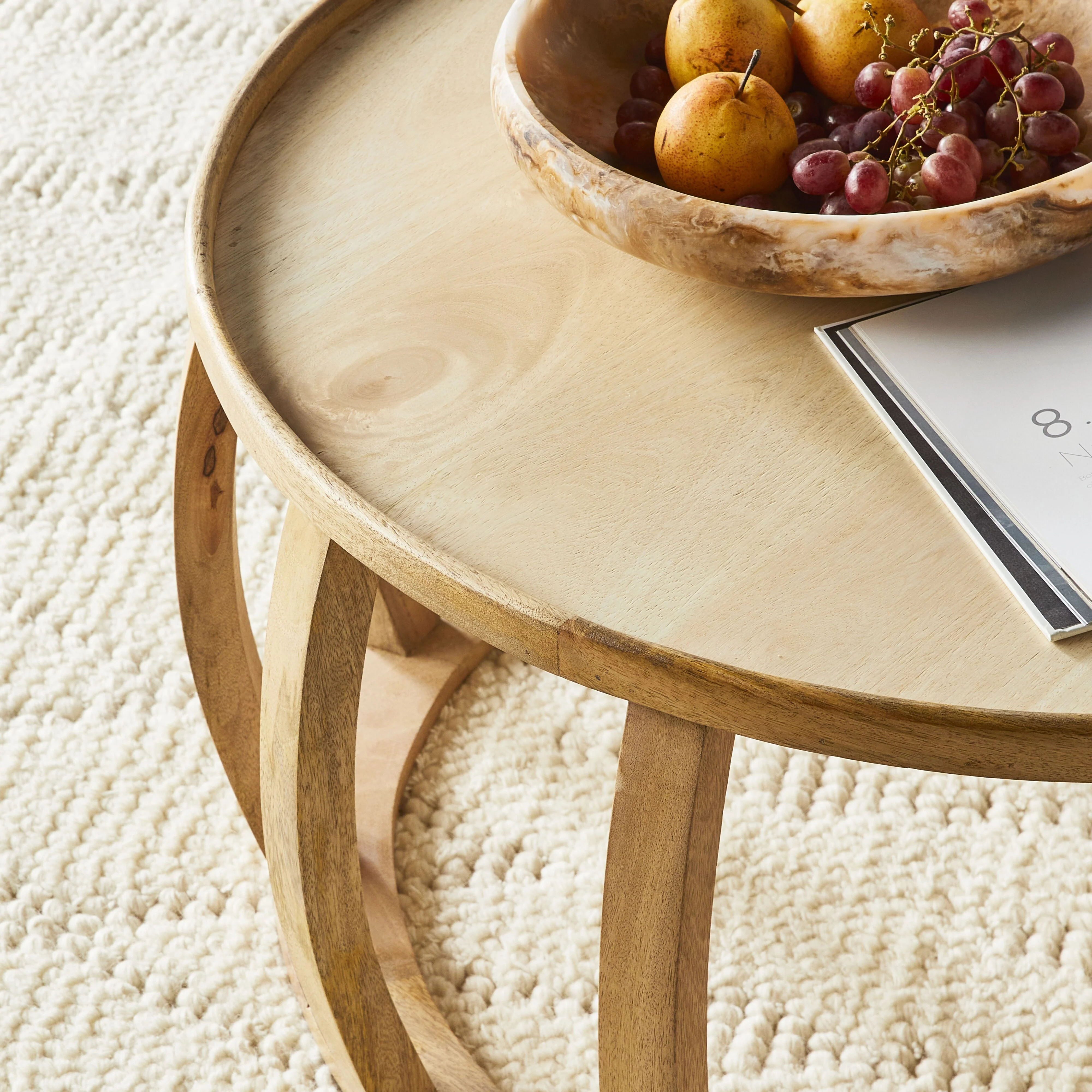 Ink Round Coffee Table Natural - Image 9