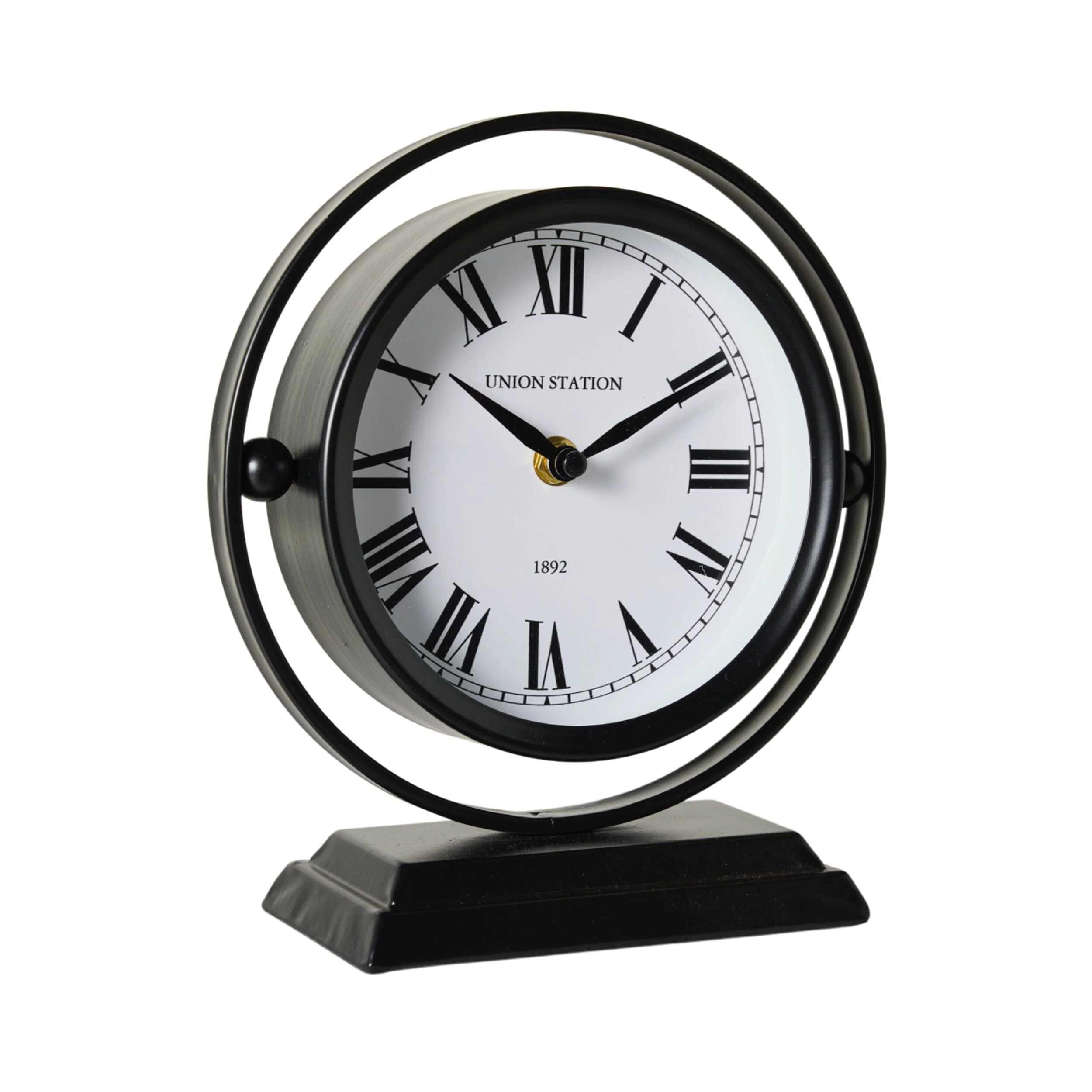 Iron Sphere Mantel Clock 20x8x22.5cm - Image 2