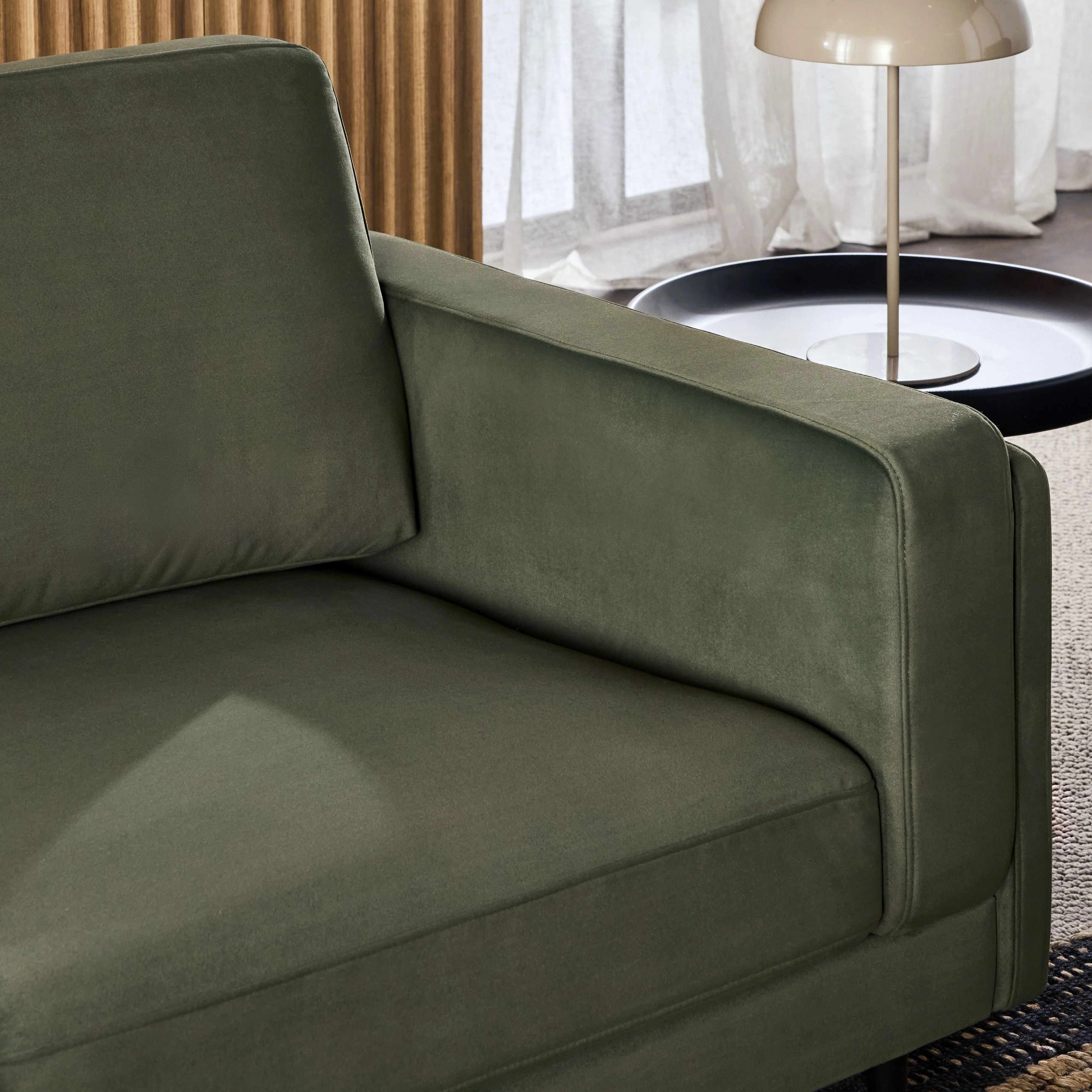 Irvine 2.5 Seater Sofa Velvet Eucalyptus - Image 10