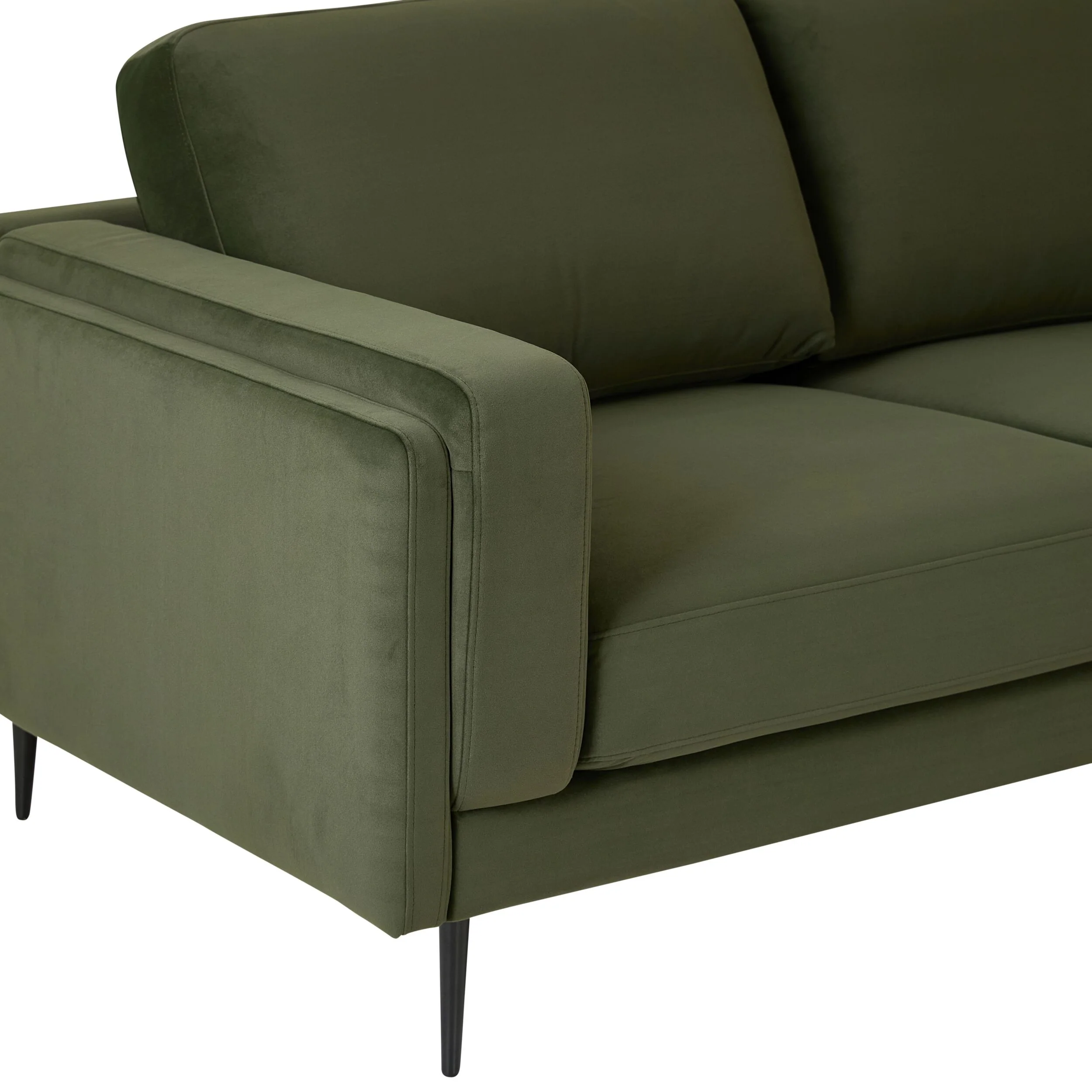 Irvine 2.5 Seater Sofa Velvet Eucalyptus - Image 5