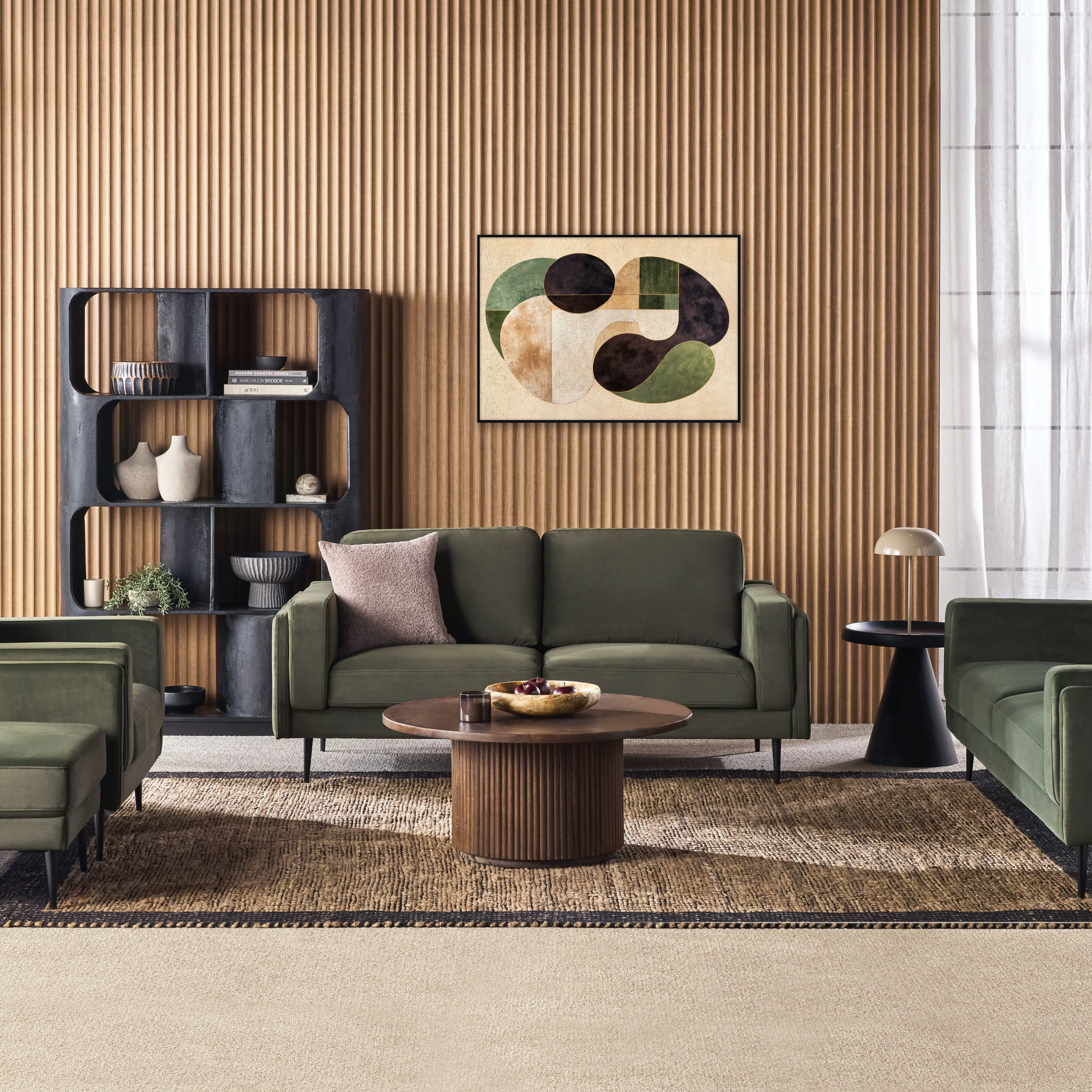 Irvine 2.5 Seater Sofa Velvet Eucalyptus - Image 7