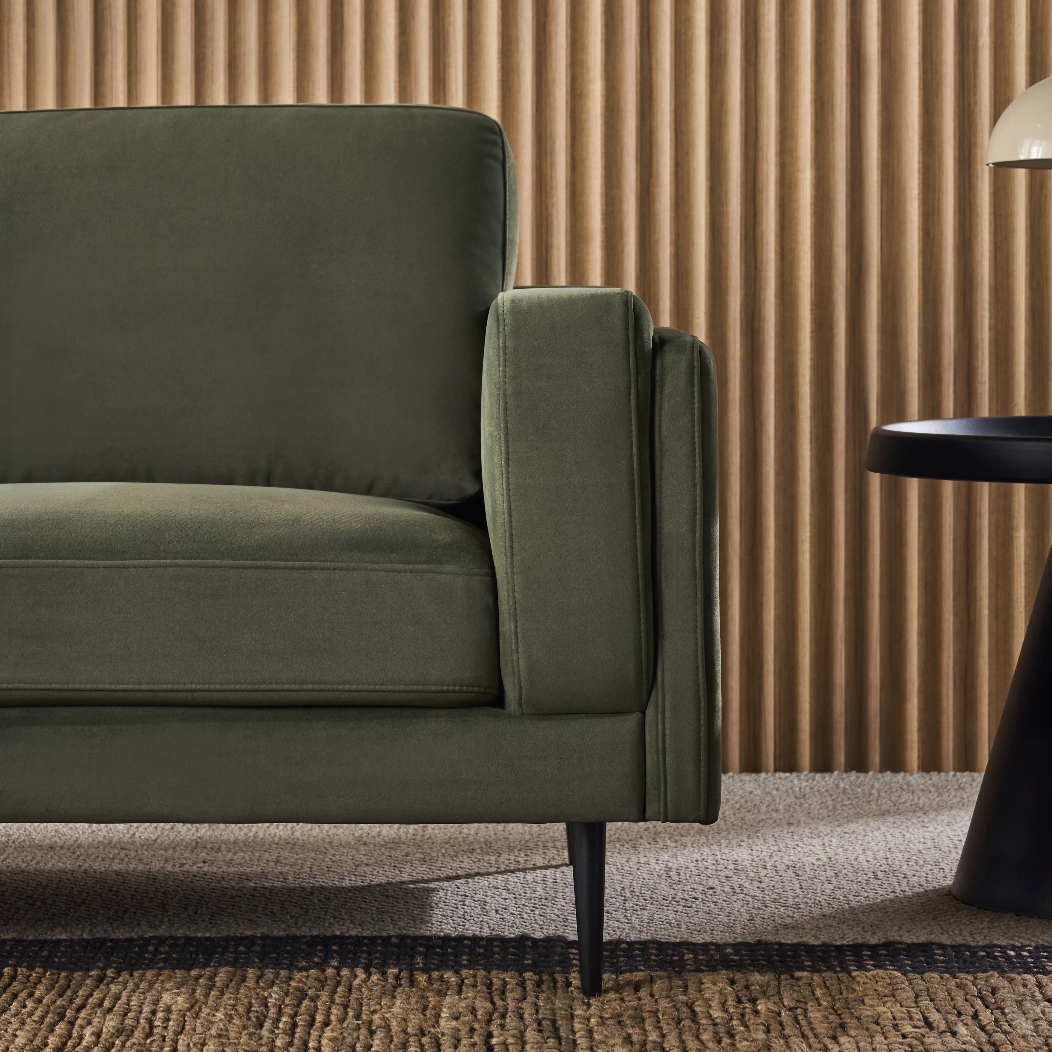 Irvine 2.5 Seater Sofa Velvet Eucalyptus - Image 9