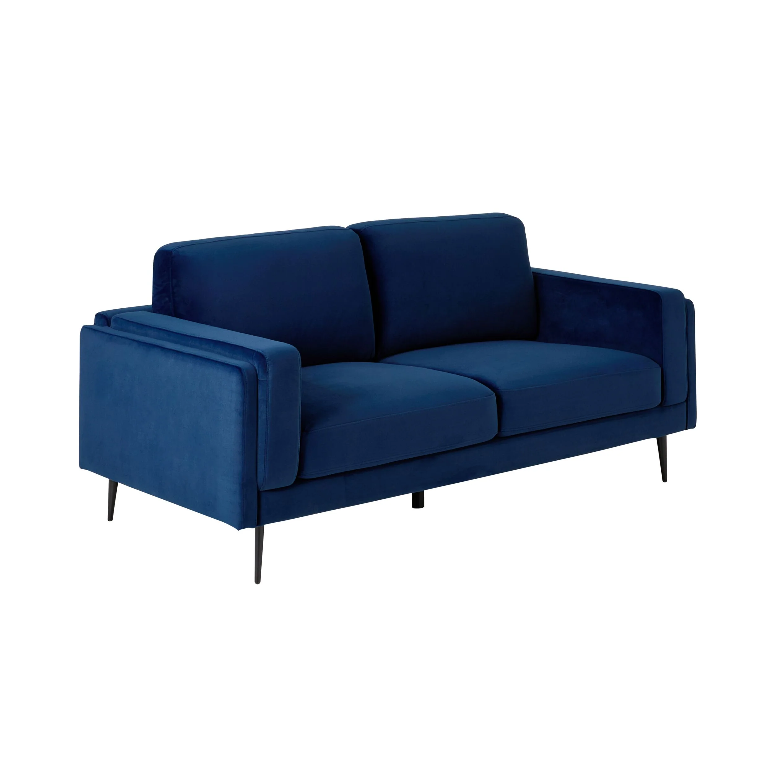 Irvine 2.5 Seater Sofa Velvet Indigo - Image 2