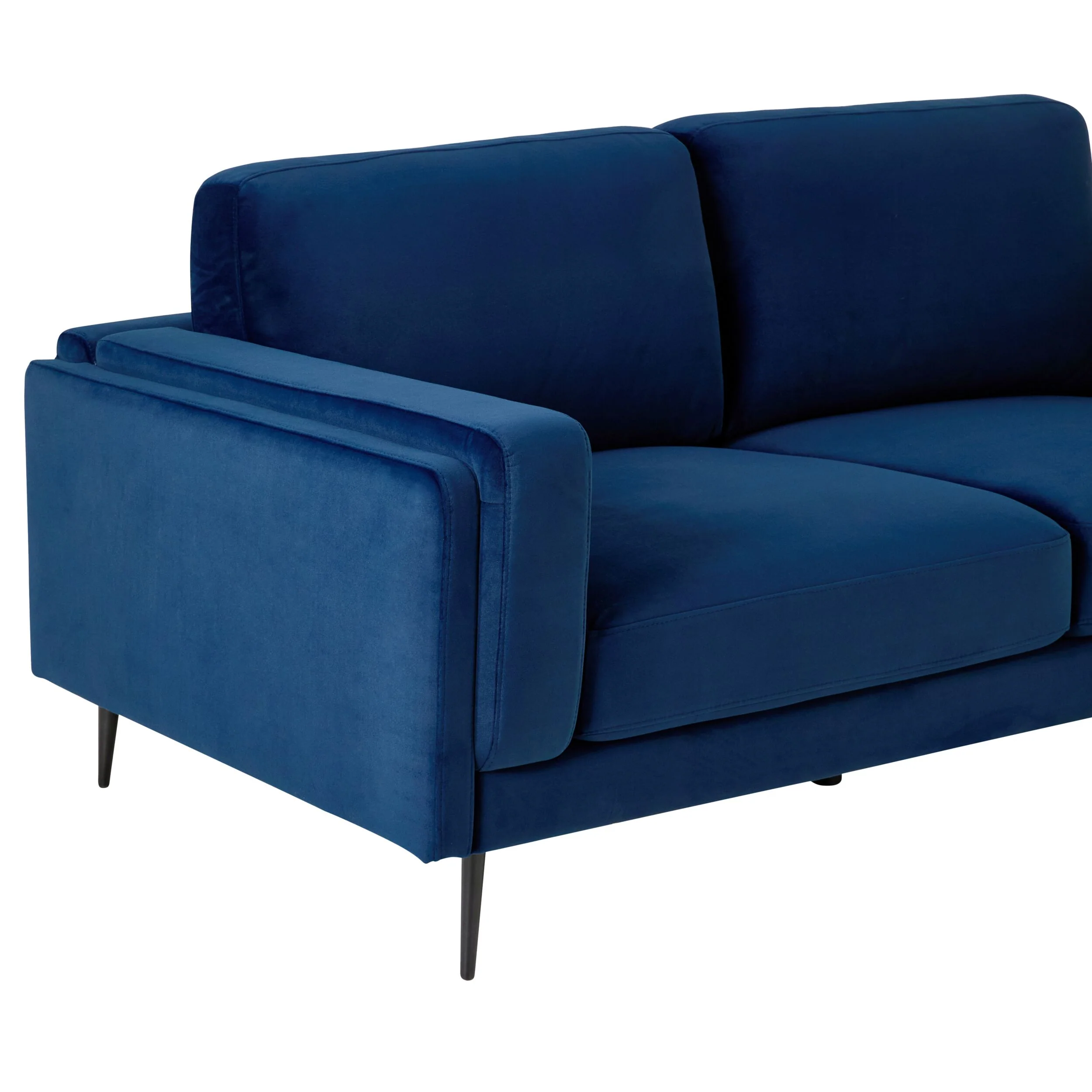 Irvine 2.5 Seater Sofa Velvet Indigo - Image 5