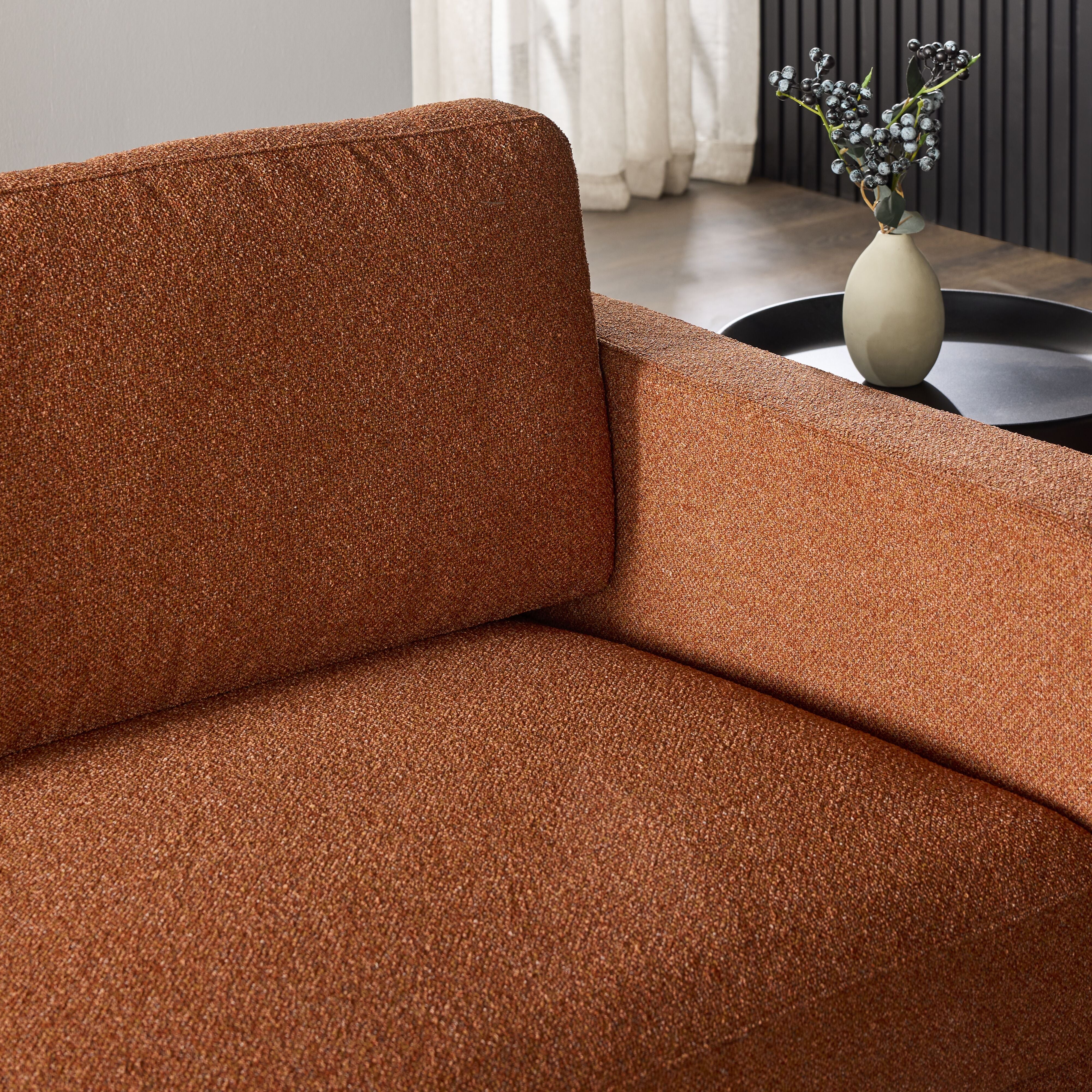 Irvine 3 Seater Sofa Ember - Image 10
