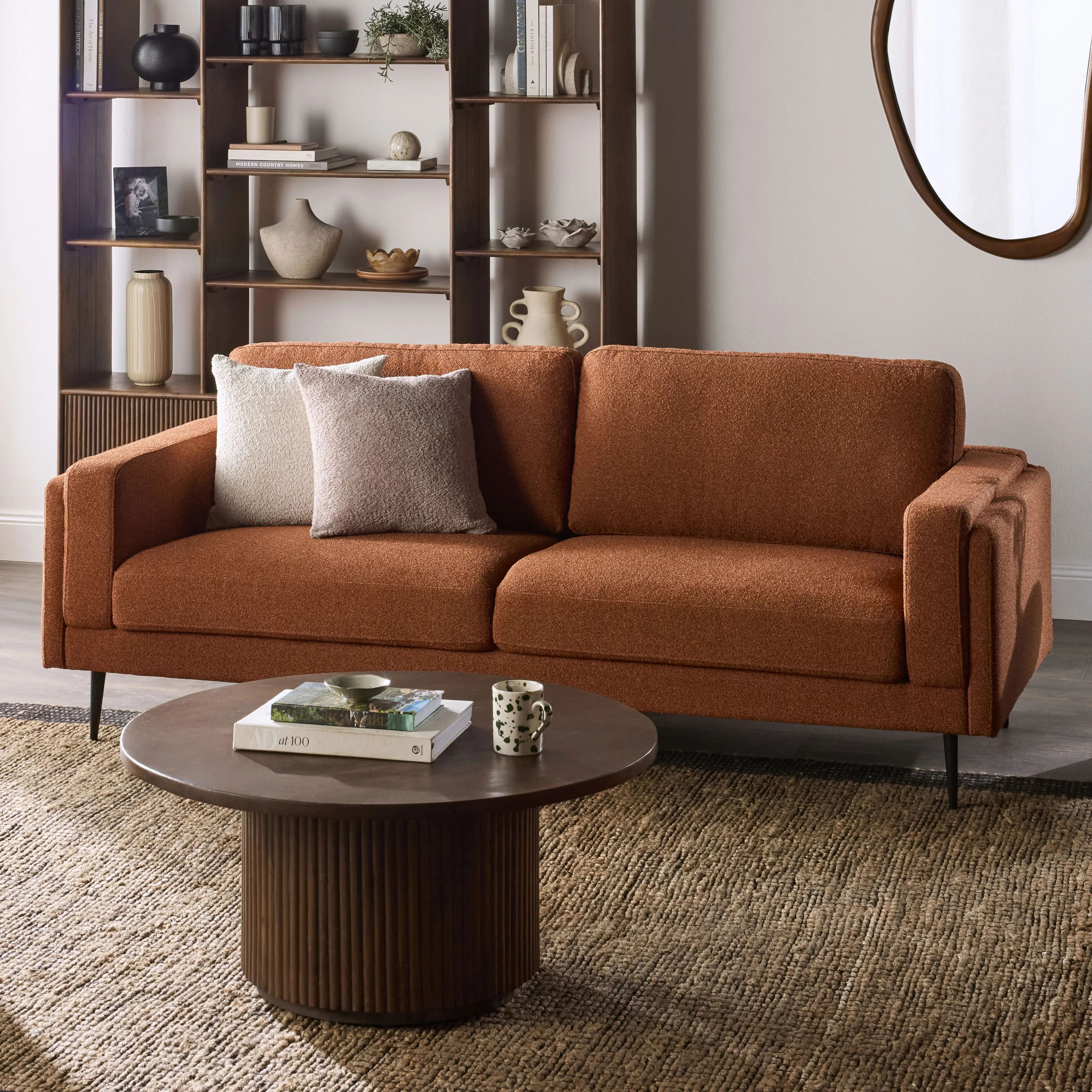 Irvine 3 Seater Sofa Ember - Image 8