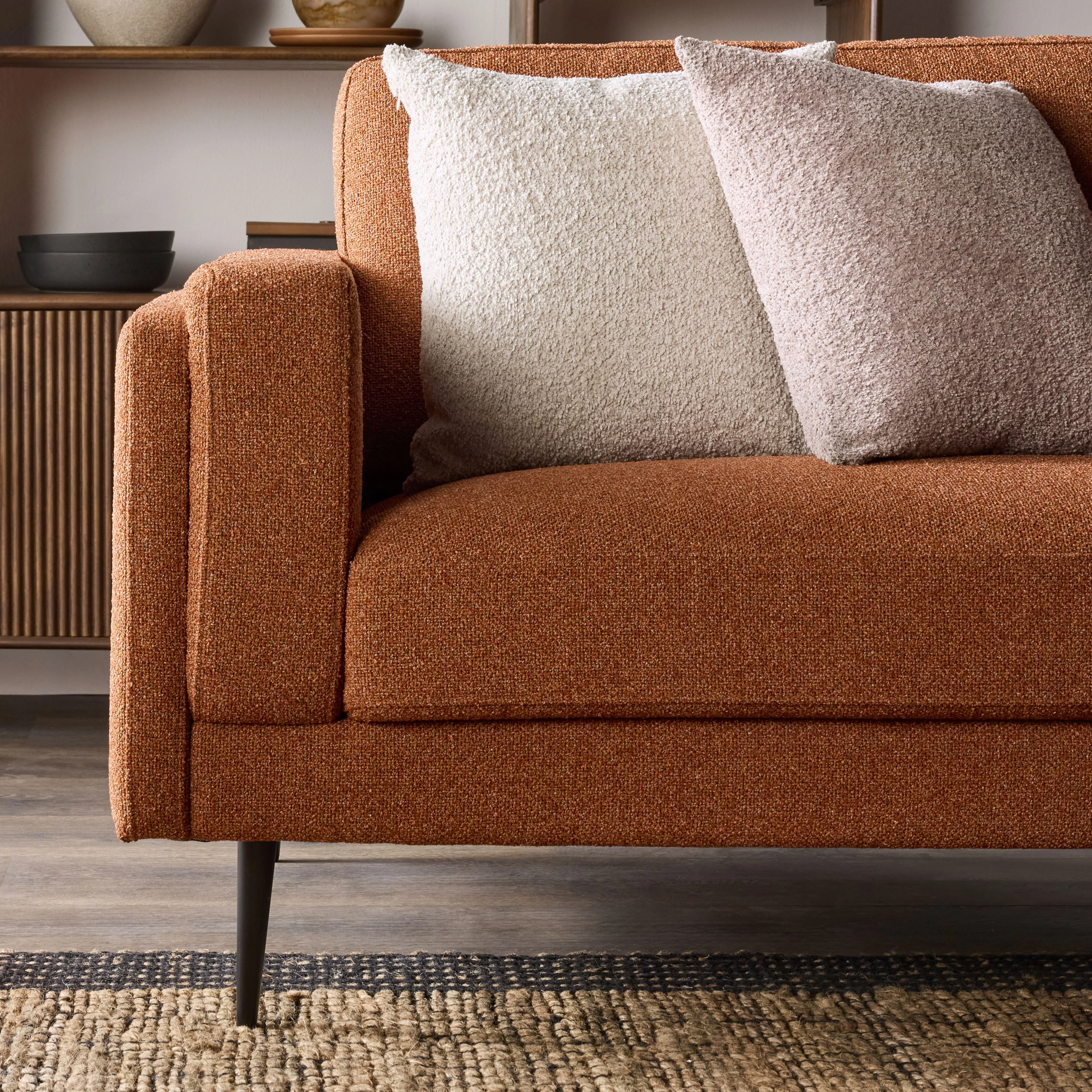 Irvine 3 Seater Sofa Ember - Image 9