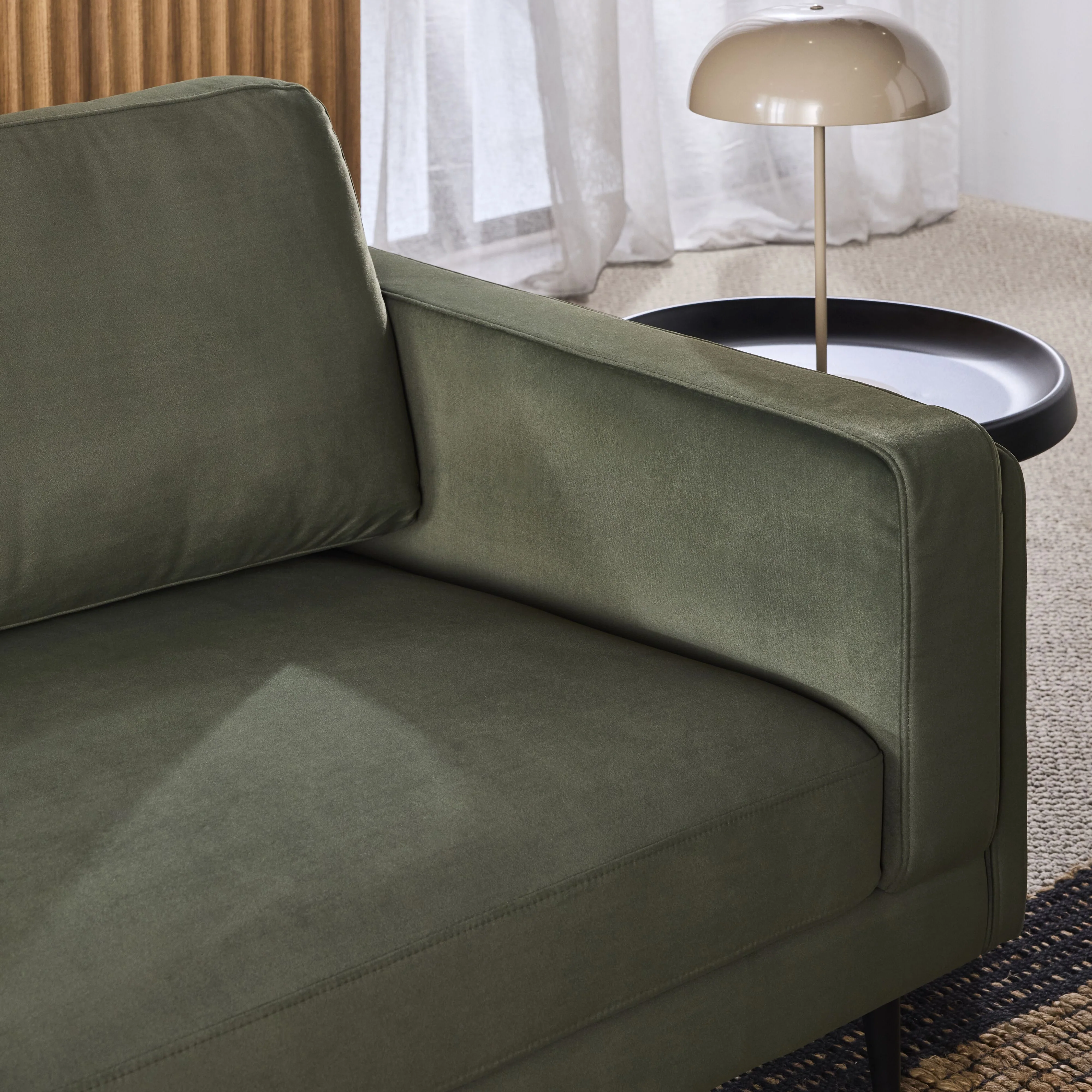 Irvine 3 Seater Sofa Velvet Eucalyptus - Image 10
