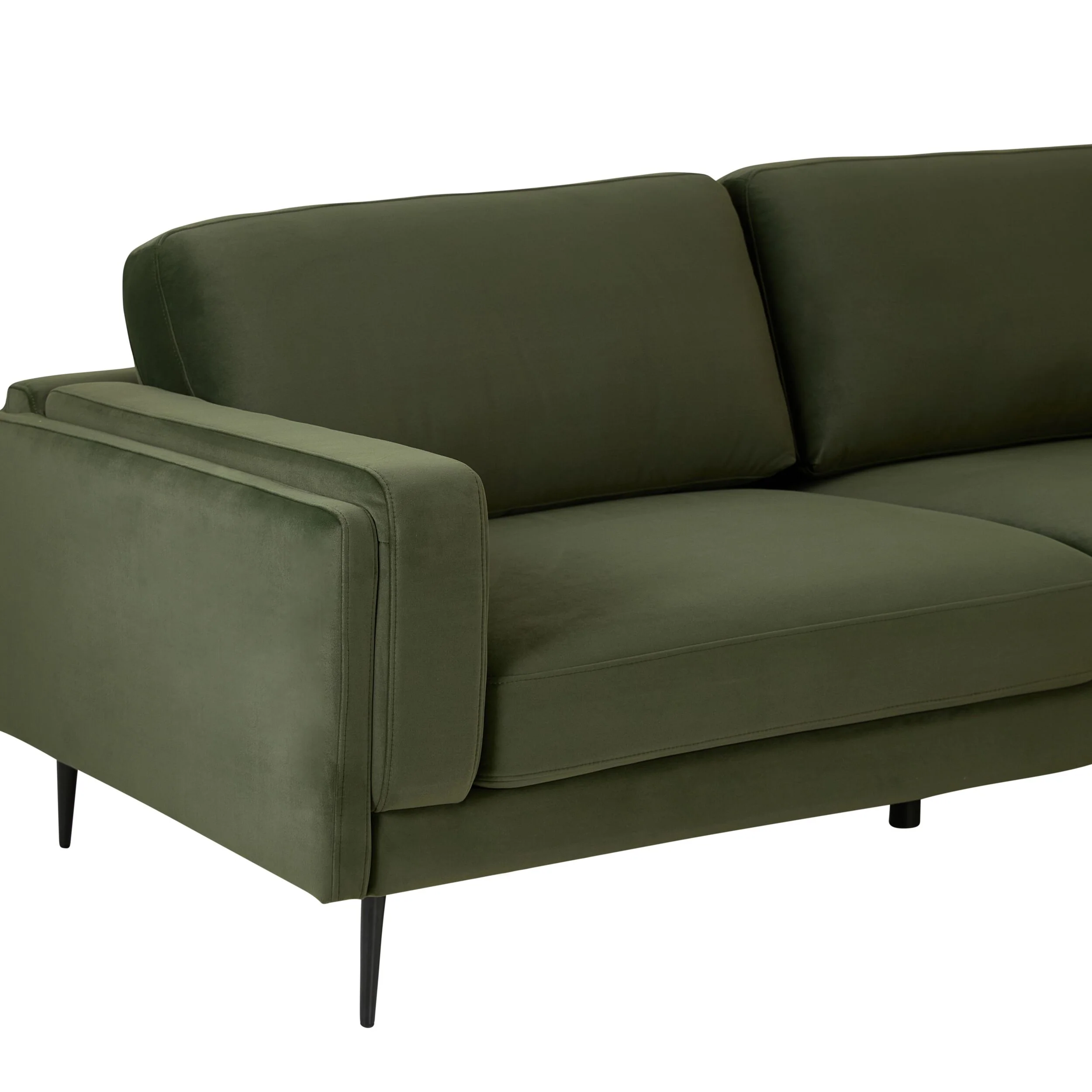Irvine 3 Seater Sofa Velvet Eucalyptus - Image 5