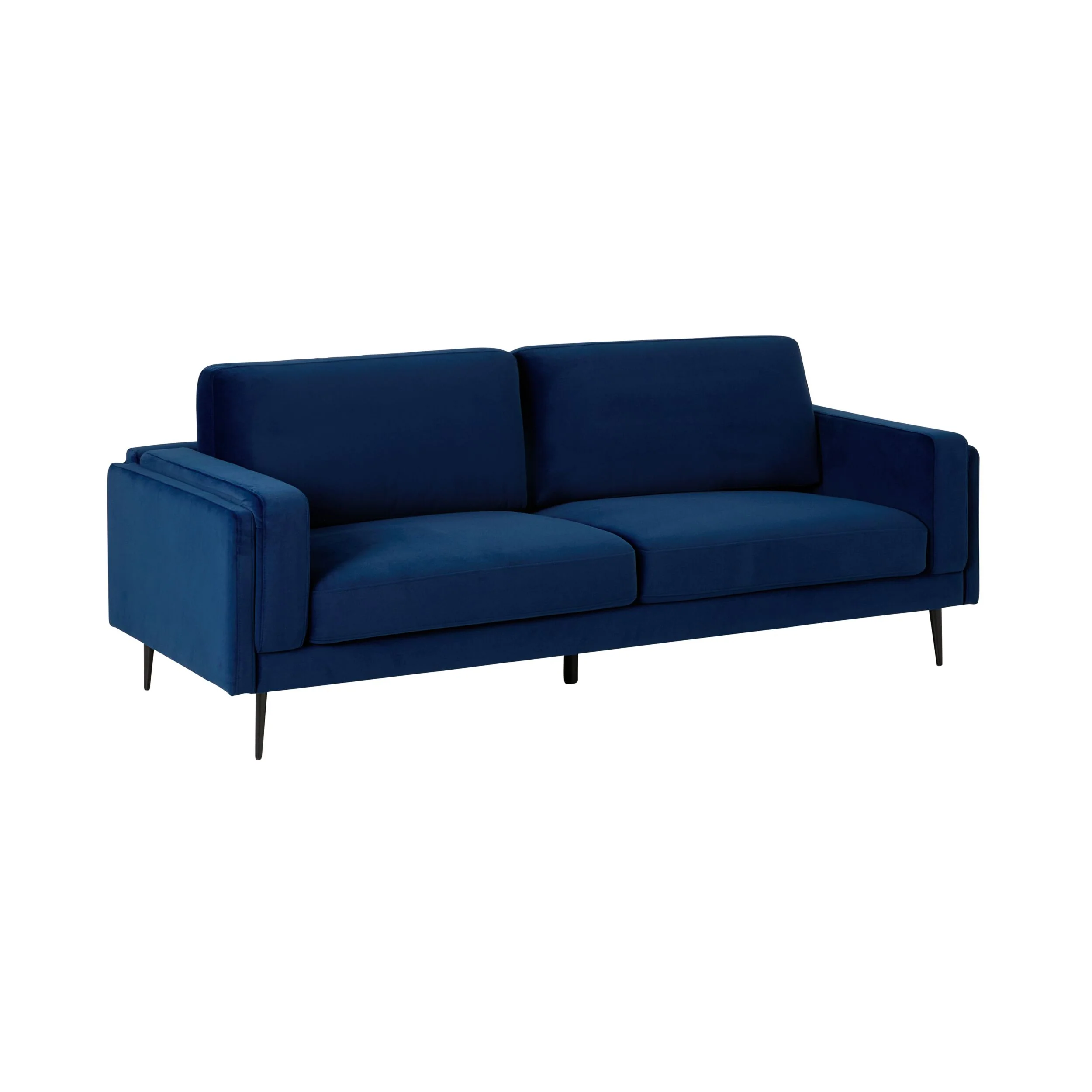 Irvine 3 Seater Sofa Velvet Indigo - Image 2