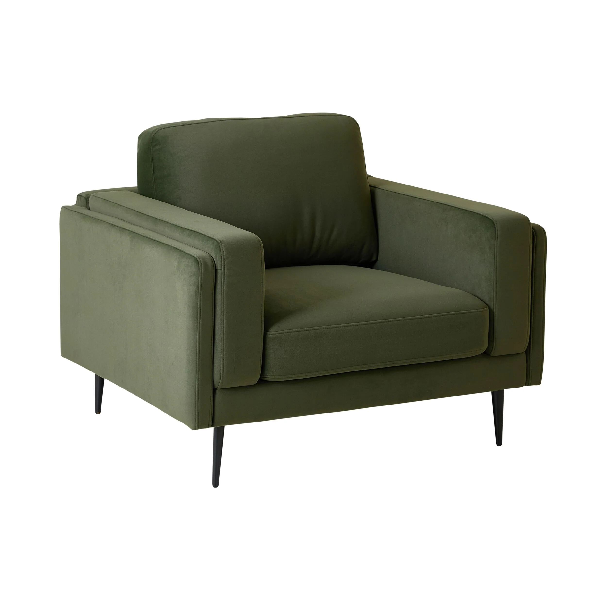 Irvine Armchair Velvet Eucalyptus - Image 2