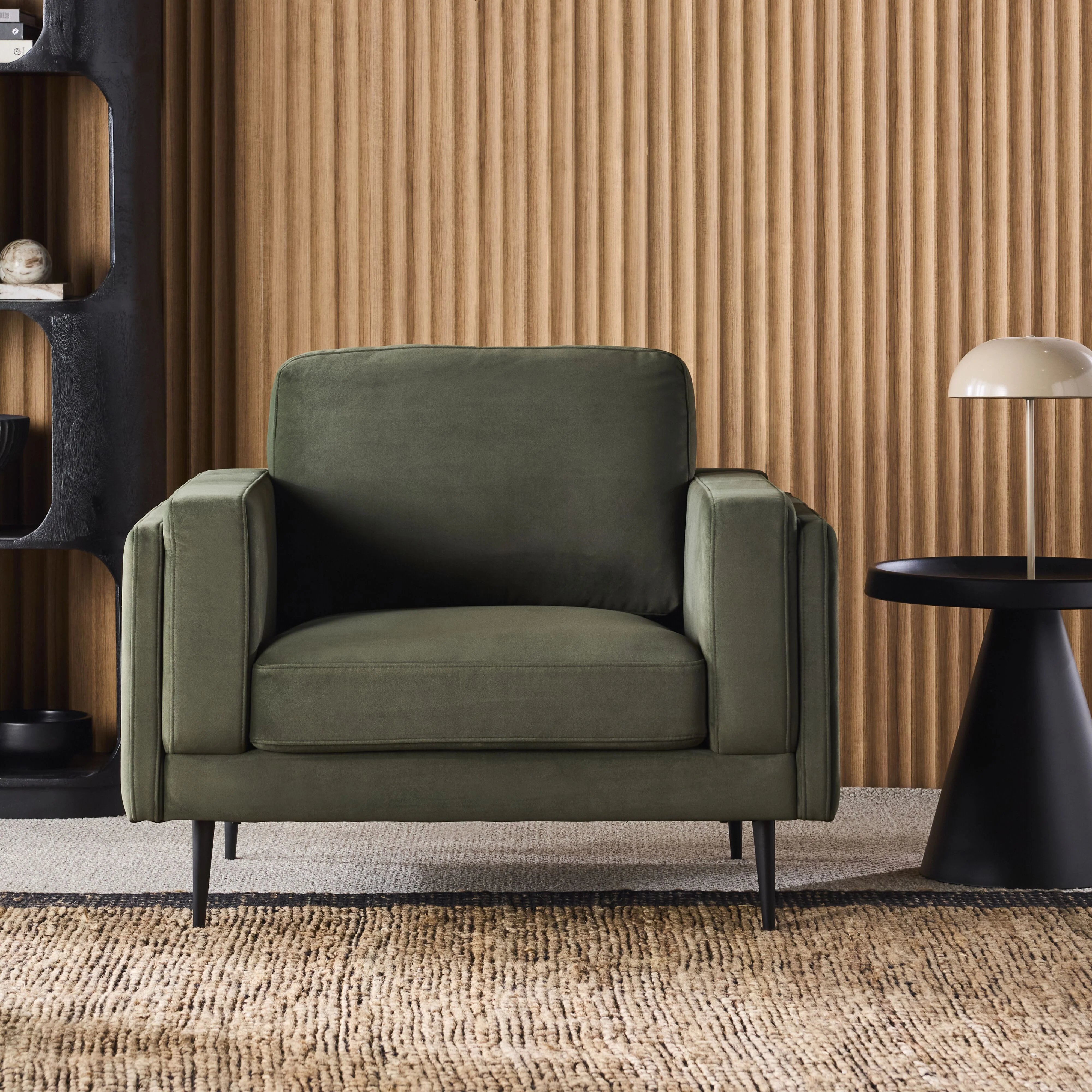 Irvine Armchair Velvet Eucalyptus - Image 8