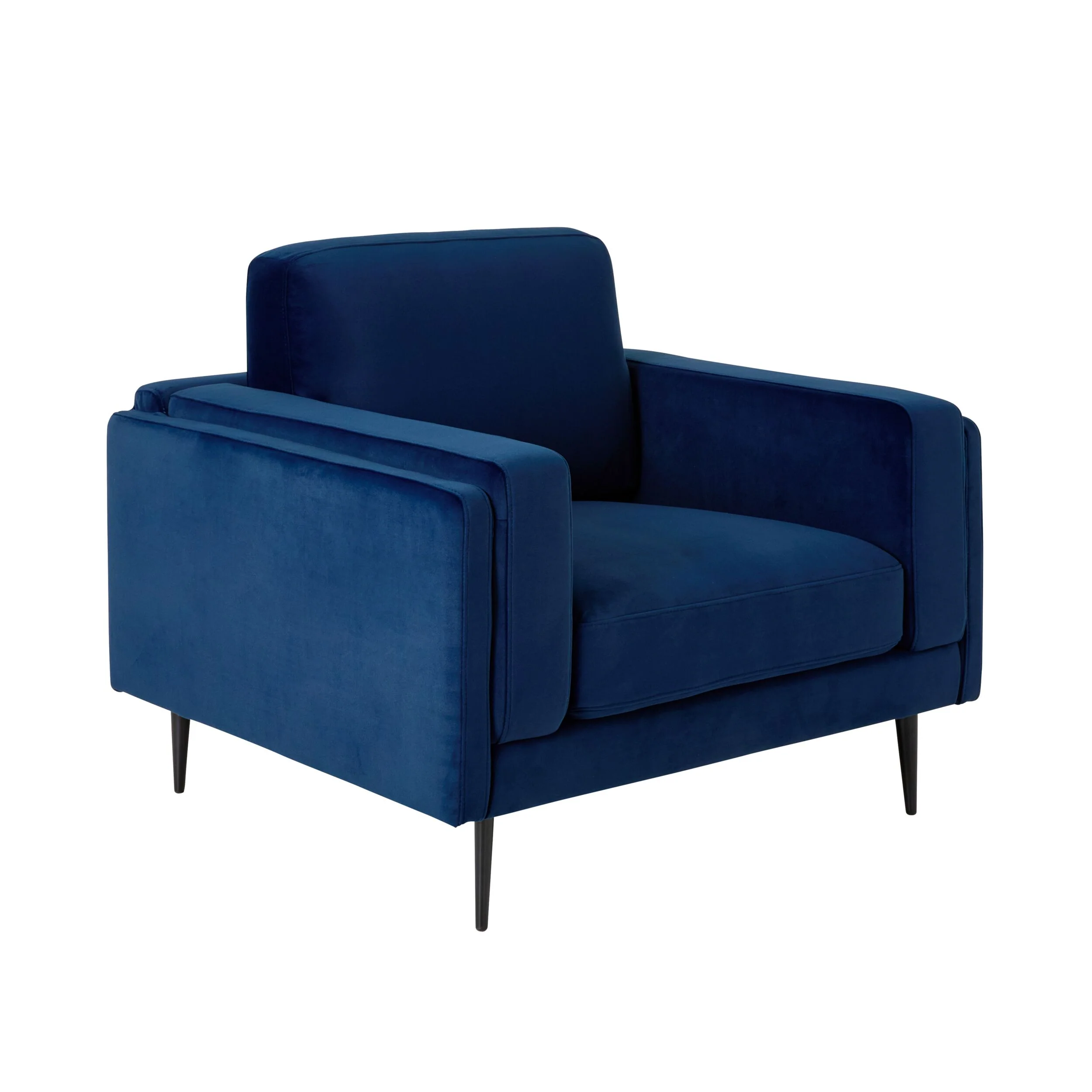 Irvine Armchair Velvet Indigo - Image 2