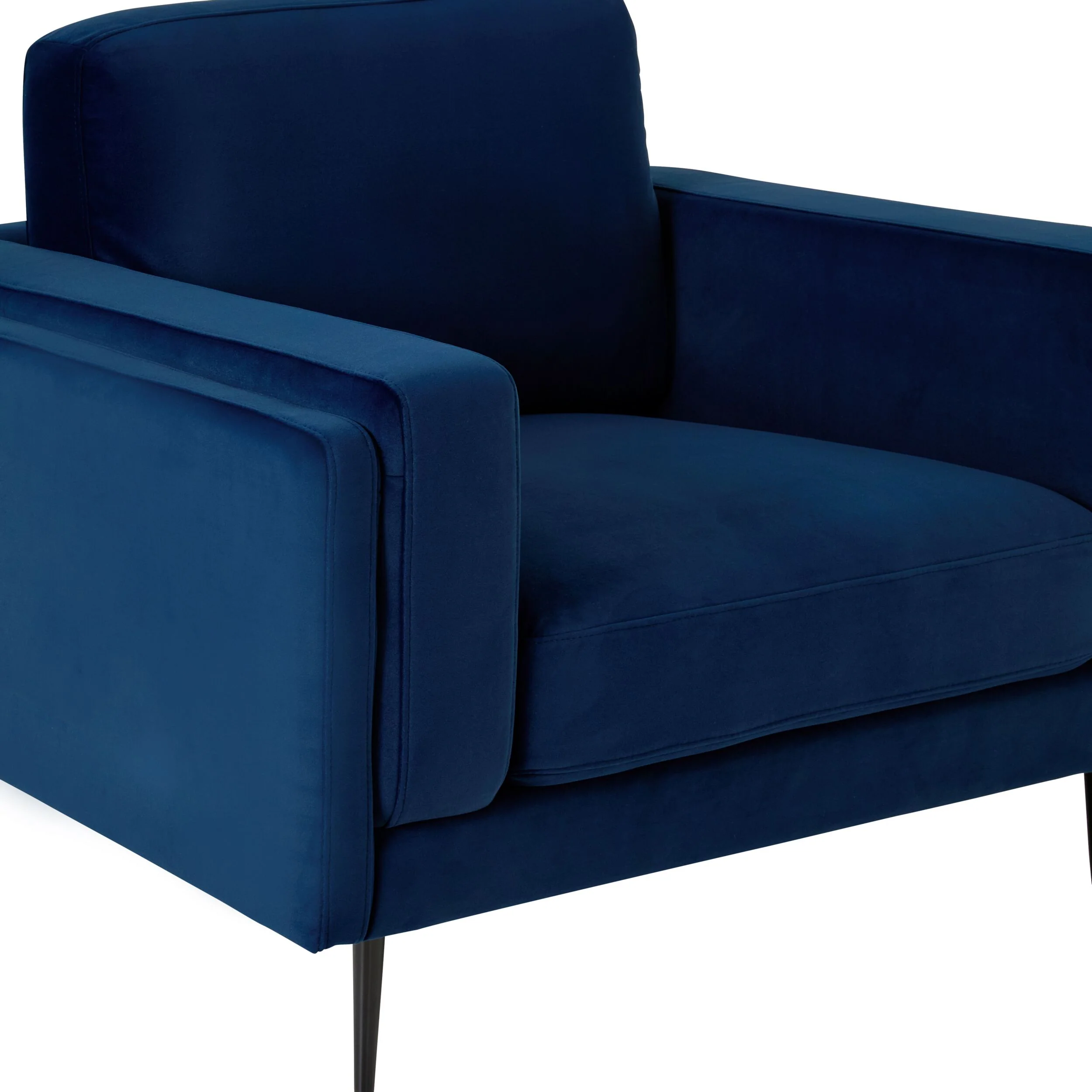 Irvine Armchair Velvet Indigo - Image 5