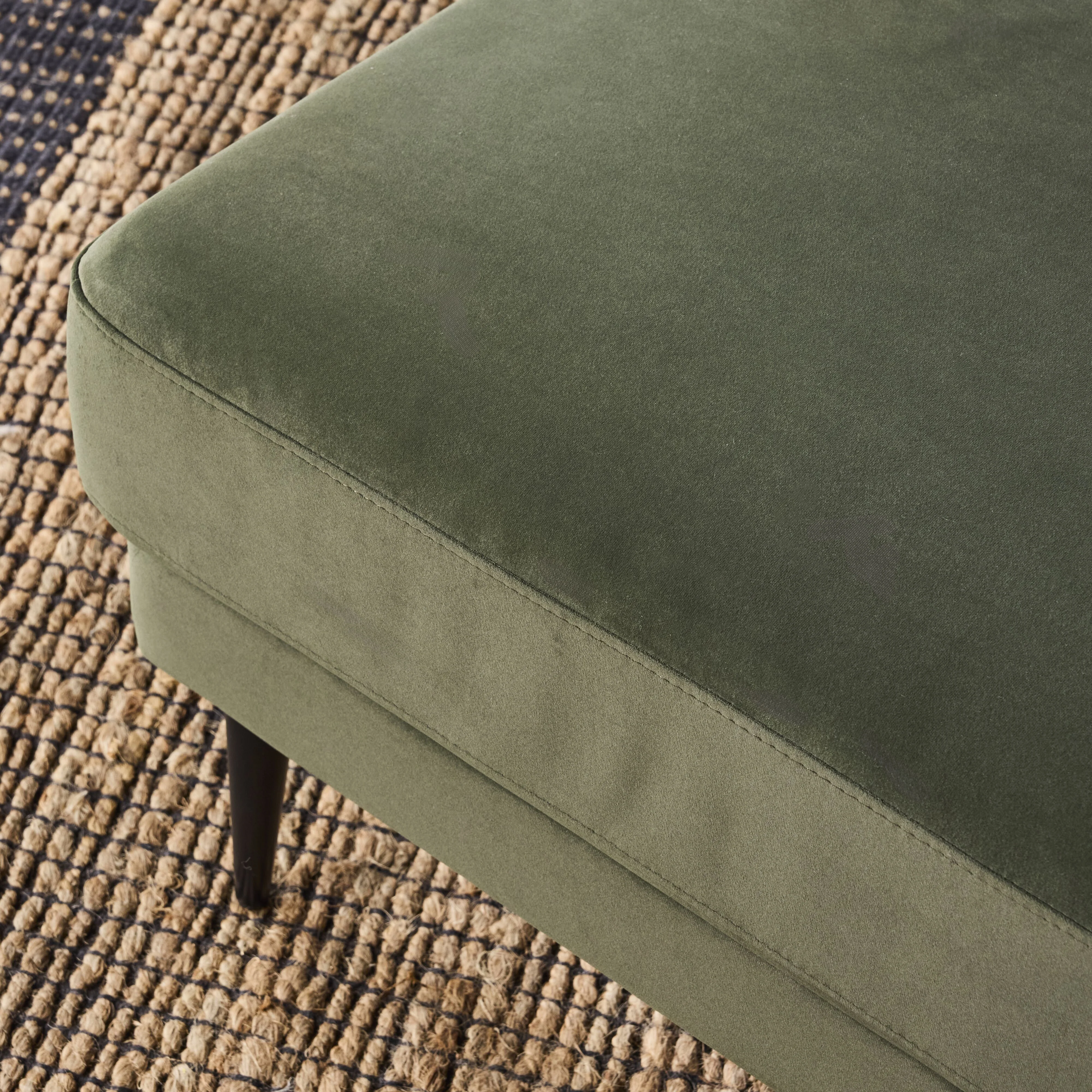 Irvine Ottoman Velvet Eucalyptus - Image 7
